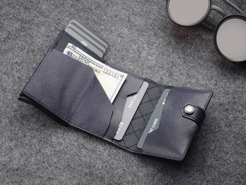 Pularys Hiker - Chic Decor Wallet - Nomad Leather #color_Navy