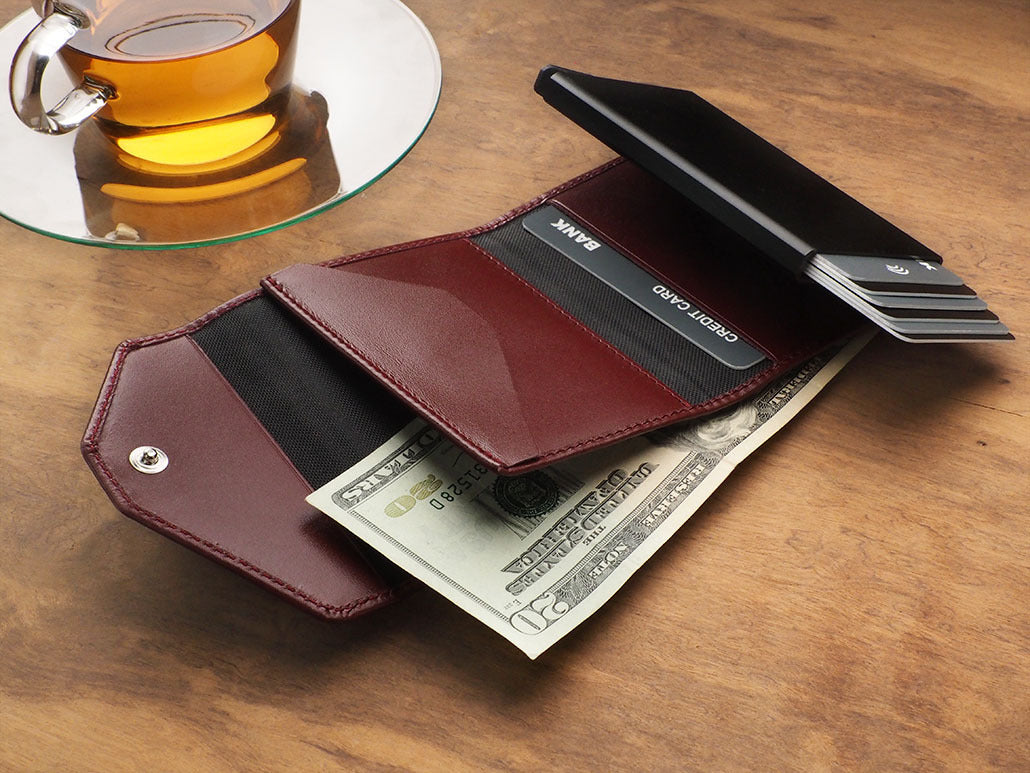 Pularys Porter Go wallet - Italia Leather #color_Maroon