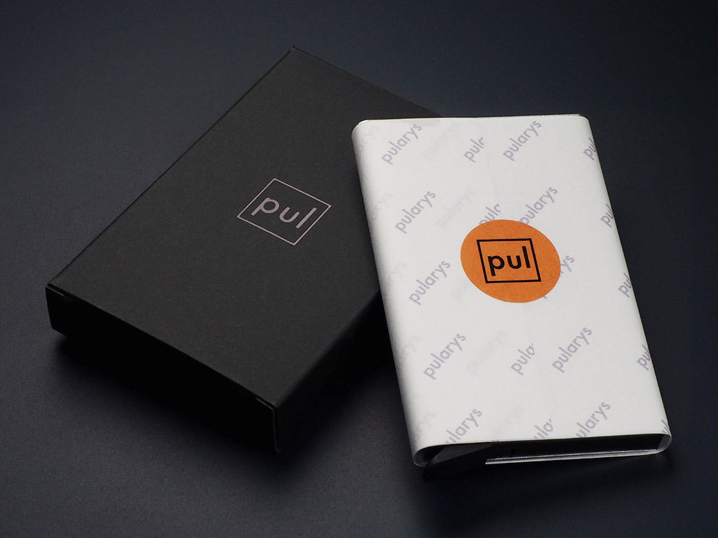 Pularys Zen Credit Card Holder - Brushed Aluminum #color_Black