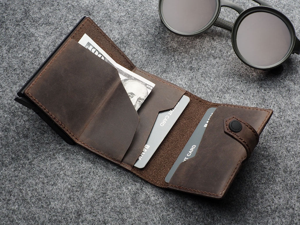 Pularys Hiker Wallet - Hunter Leather #color_Brown
