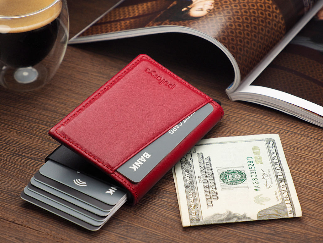 Pularys Kangoo Wallet - Italia Leather #color_Red