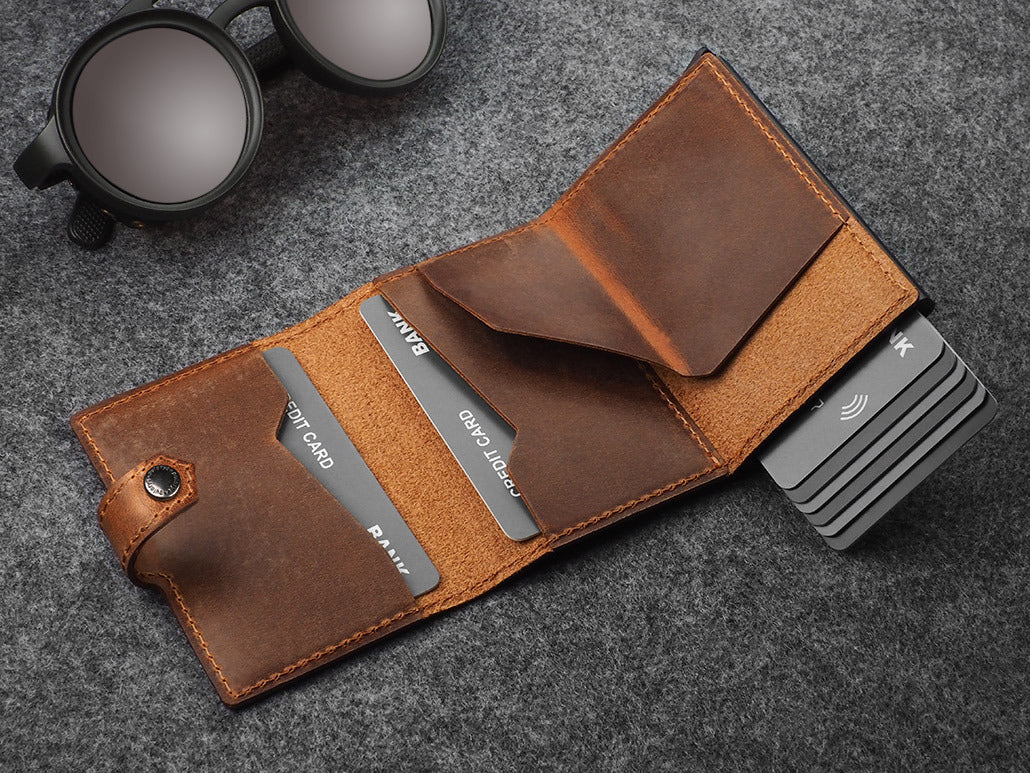 Pularys Hiker Wallet - Saddle Leather #color_Brown