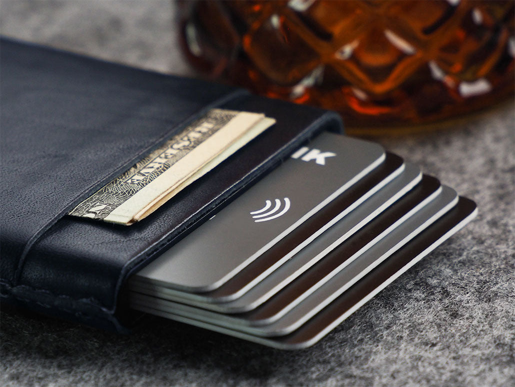 Pularys GOBI Wallet - Nomad Leather #color_Navy