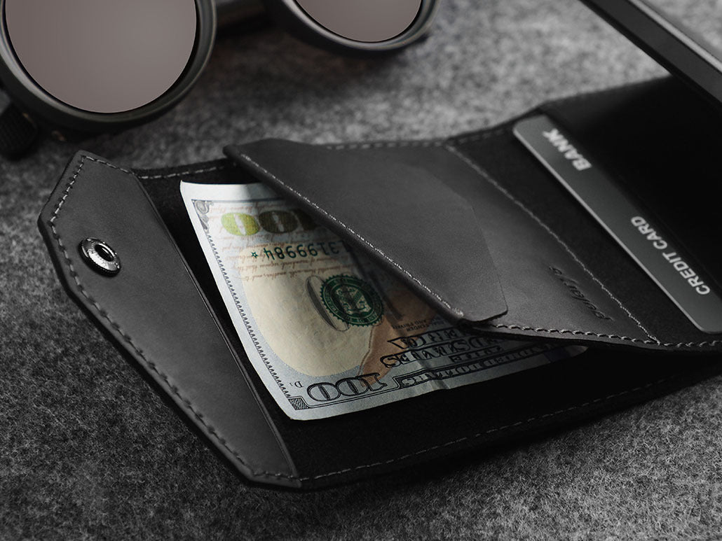 Pularys Porter Go Wallet - Hunter Leather #color_Black