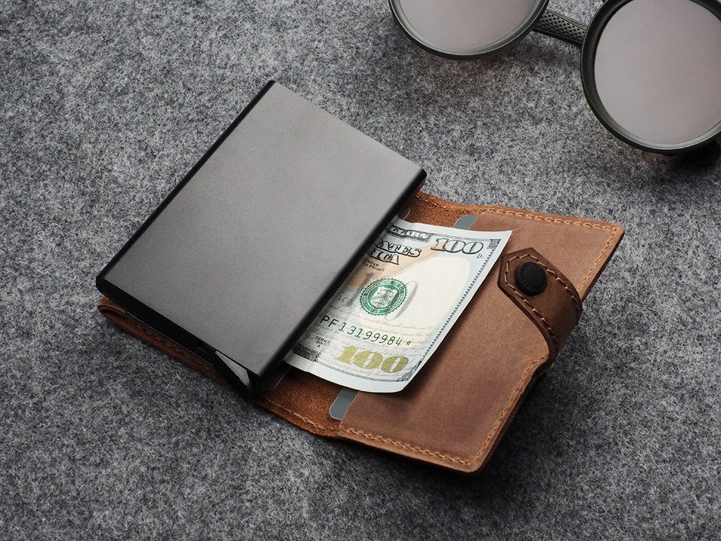 Pularys Hiker Wallet - Hunter Leather #color_Cognac
