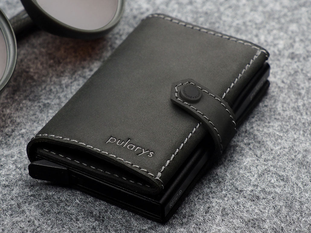 Pularys Hiker Wallet - Hunter Leather #color_Black