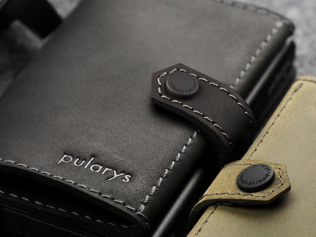 Pularys Hiker Wallet - Hunter Leather #color_Black
