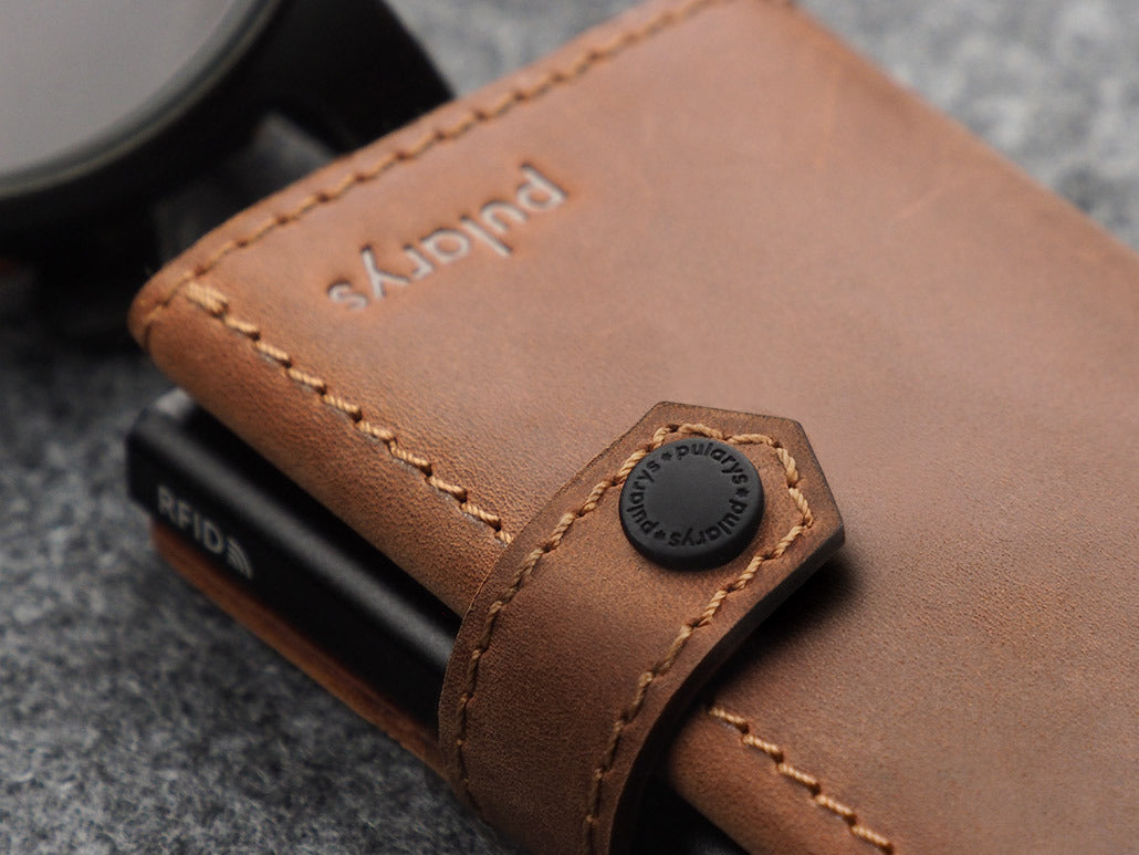 Pularys Hiker Wallet - Hunter Leather #color_Cognac