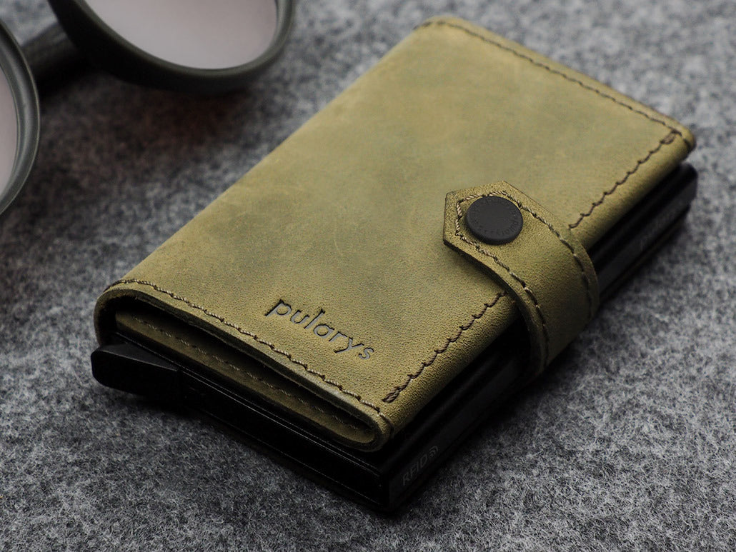 Pularys Hiker Wallet - Hunter Leather #color_Olive