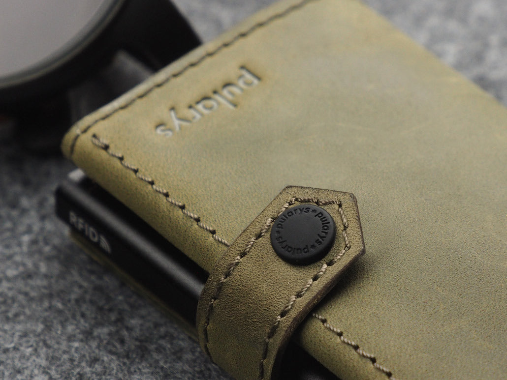 Pularys Hiker Wallet - Hunter Leather #color_Olive