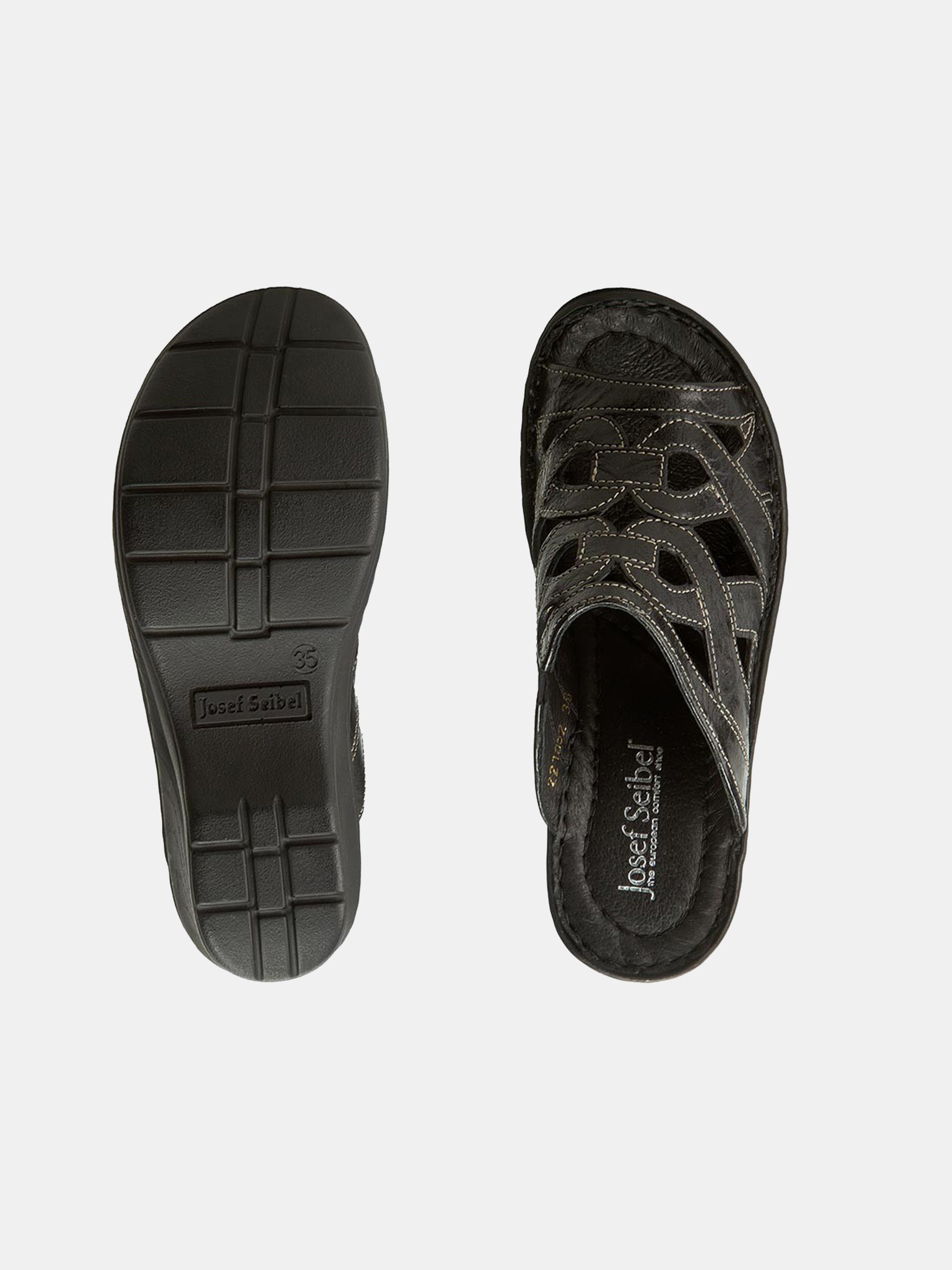 Josef Seibel Women's catalonia 44 Sandals #color_Black