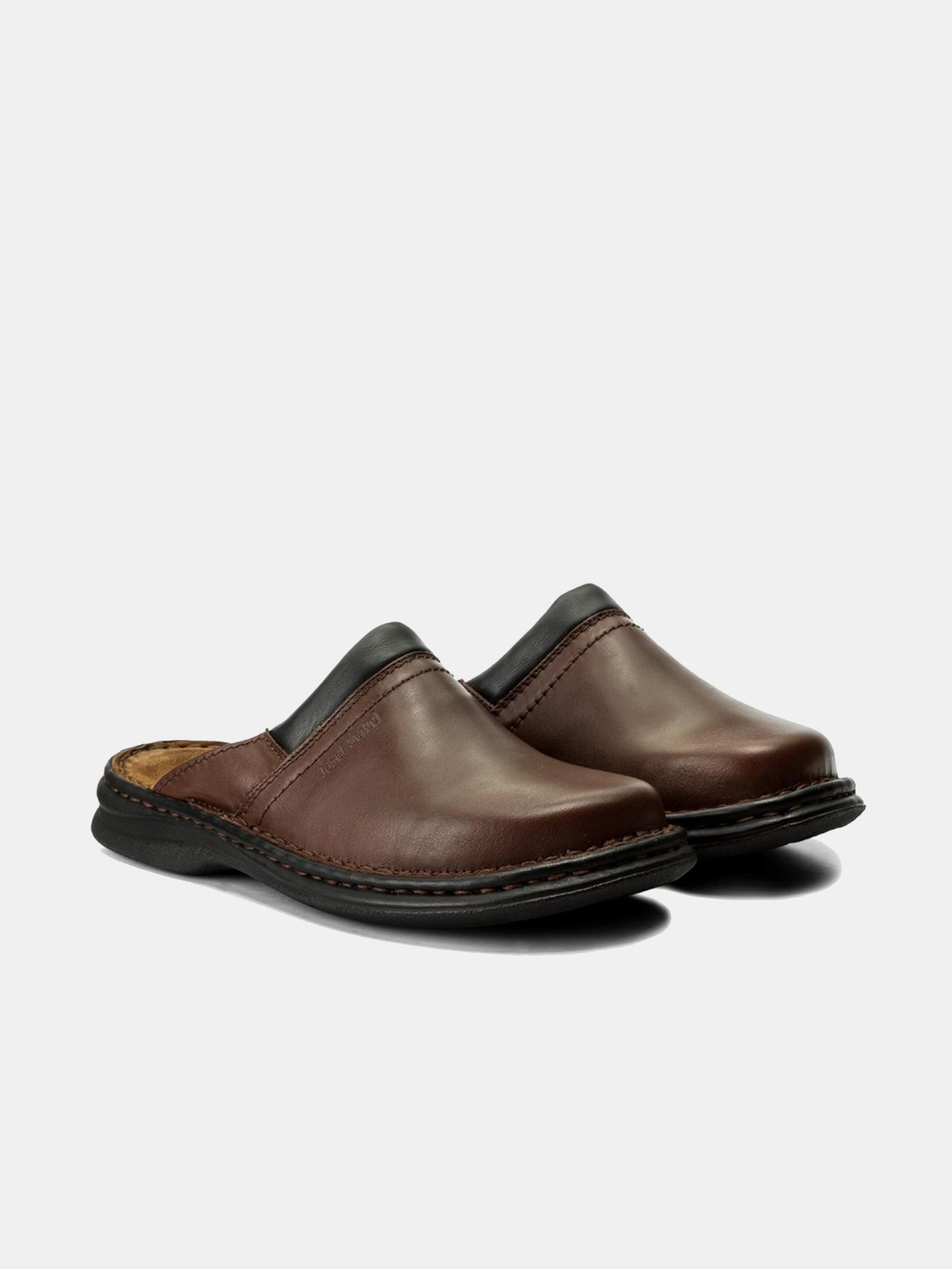 Josef Seibel Men's Max Leather Mule Shoes #color_Brown