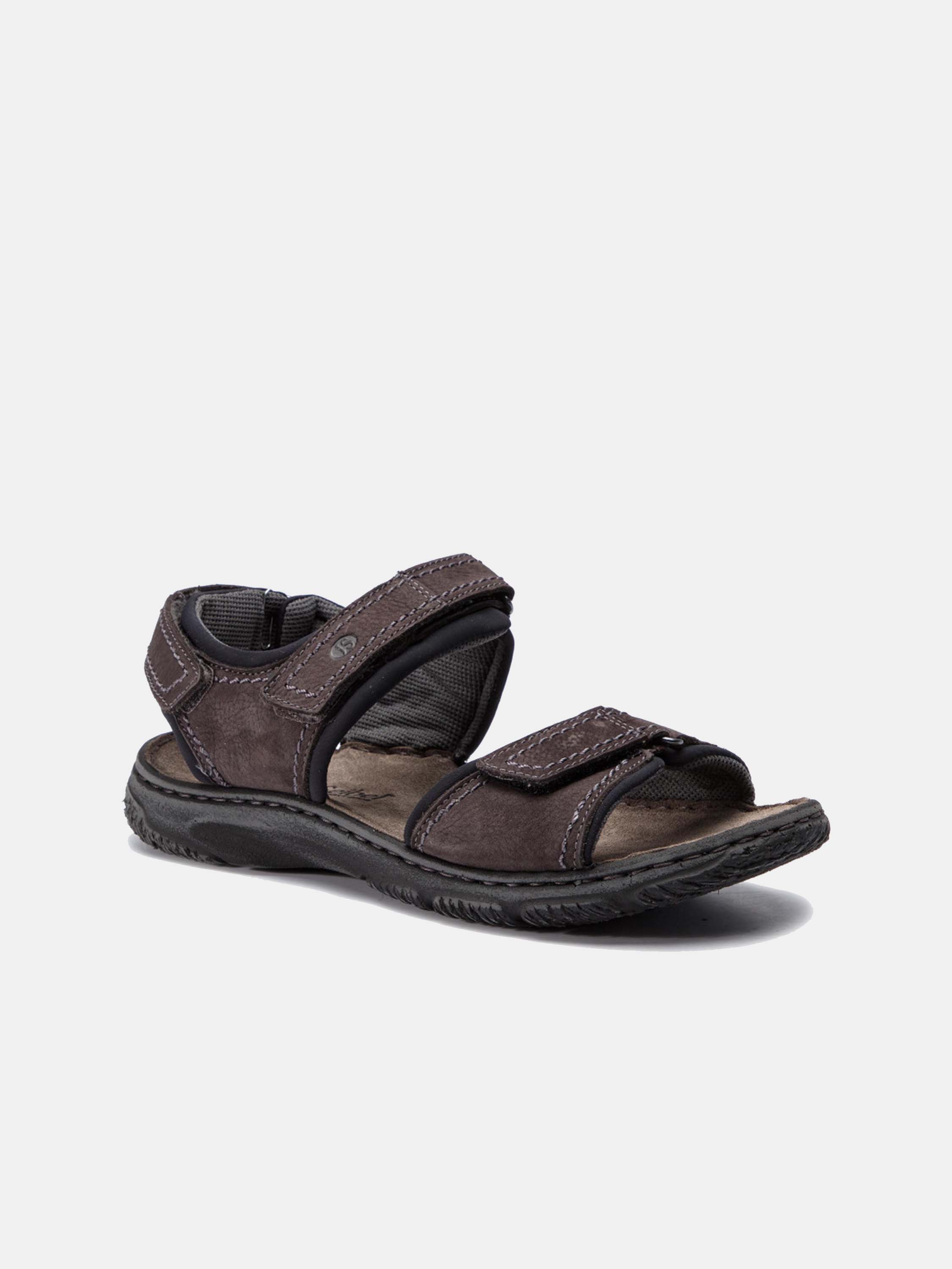 Josef Seibel Men's Carlo 06 Outdoor Suede Sandals #color_Grey