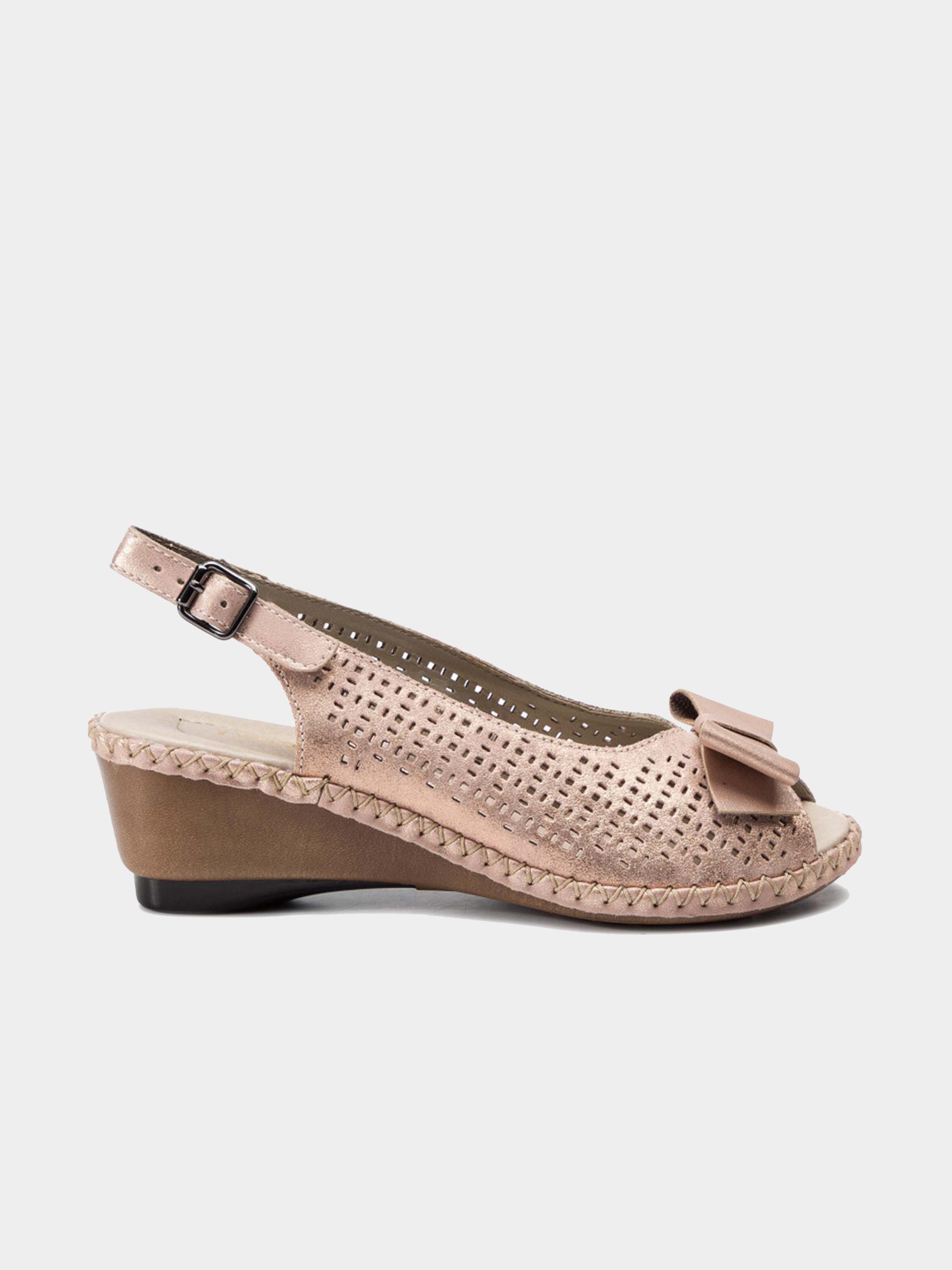 Rieker 66167 Women's Back Strap Sandals #color_Pink