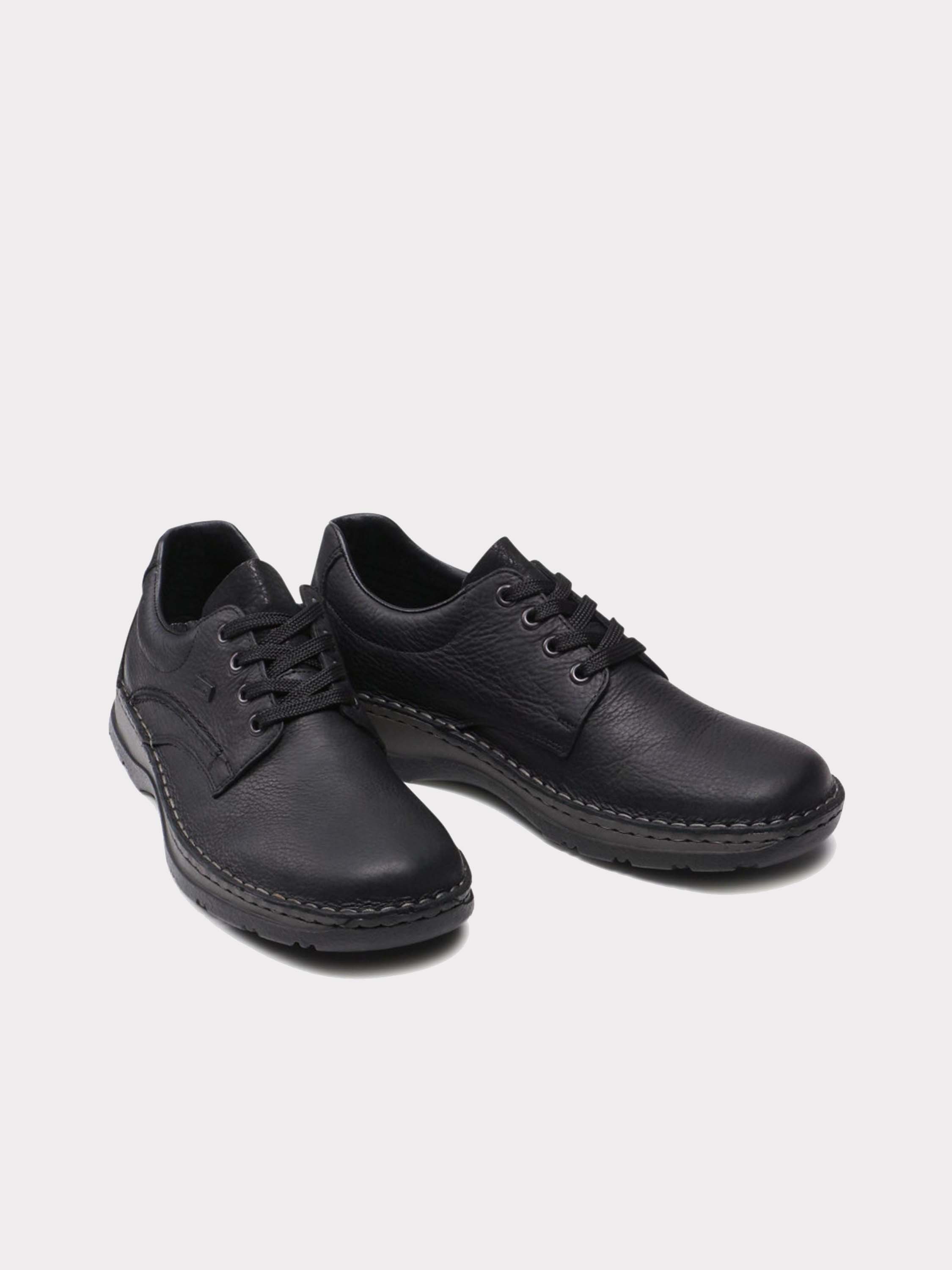 Rieker 05310 Tex Casual Lace Up Leather Shoes #color_Black