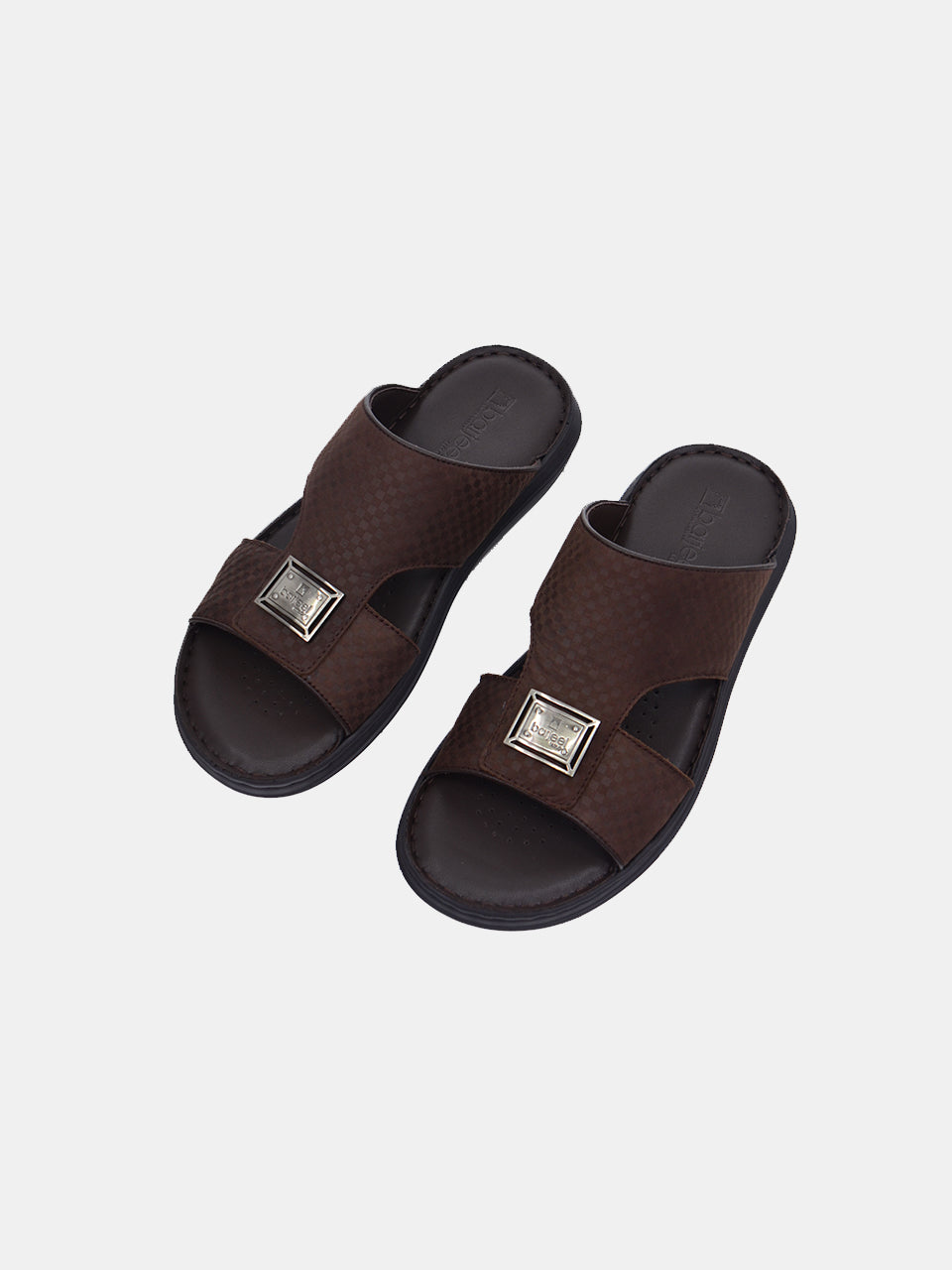 Barjeel Uno 21410-3 Men's Arabic Sandals #color_Brown