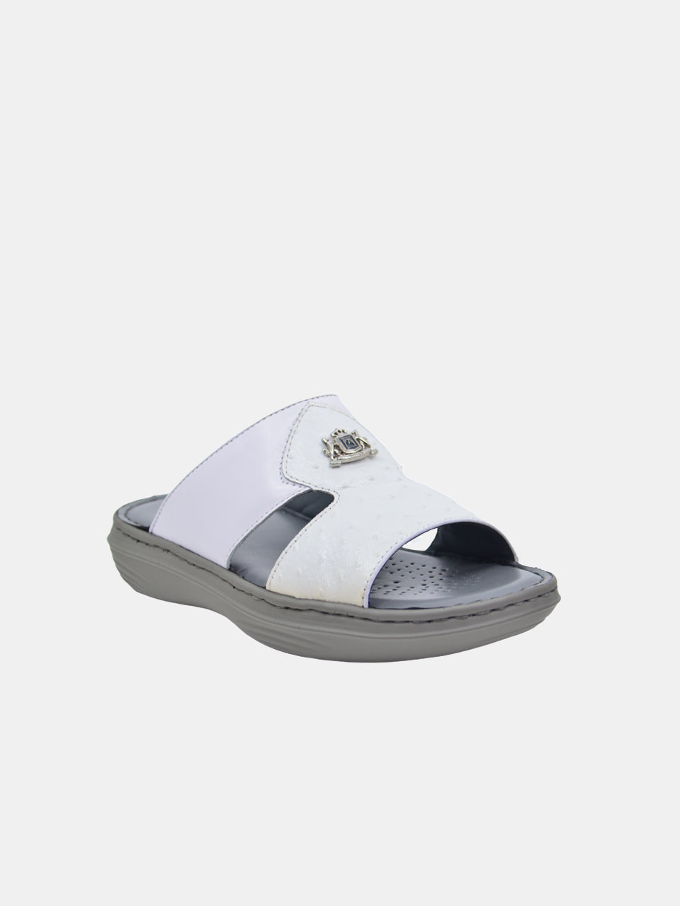 Barjeel Uno 21410-2 Men's Arabic Sandals #color_White