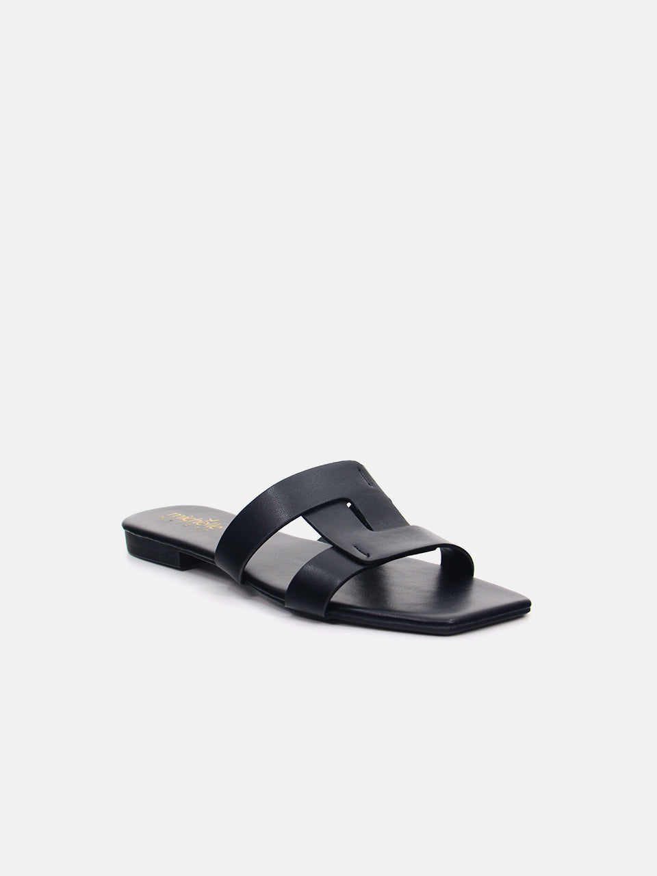 Michelle Morgan 114RJ808 Women's Flat Sandals #color_Black
