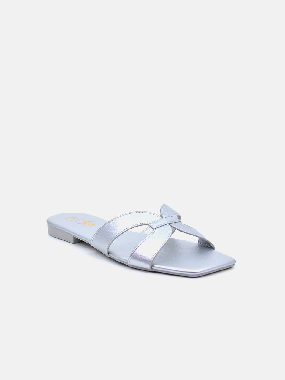 Michelle Morgan 114RJ80B Women's Flat Sandals #color_Silver