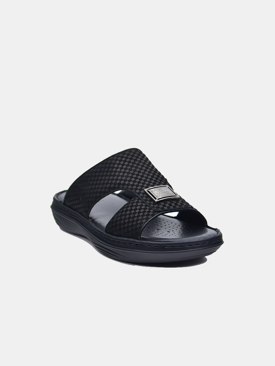 Barjeel Uno 21410-3 Men's Arabic Sandals #color_Black