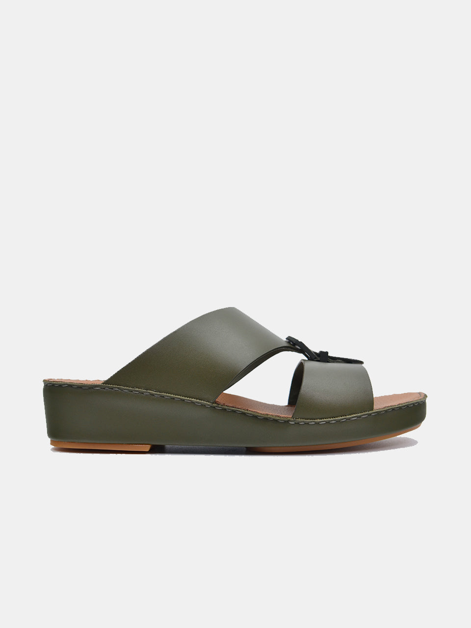 Barjeel Uno SP1-021 Men's Arabic Sandals #color_Green