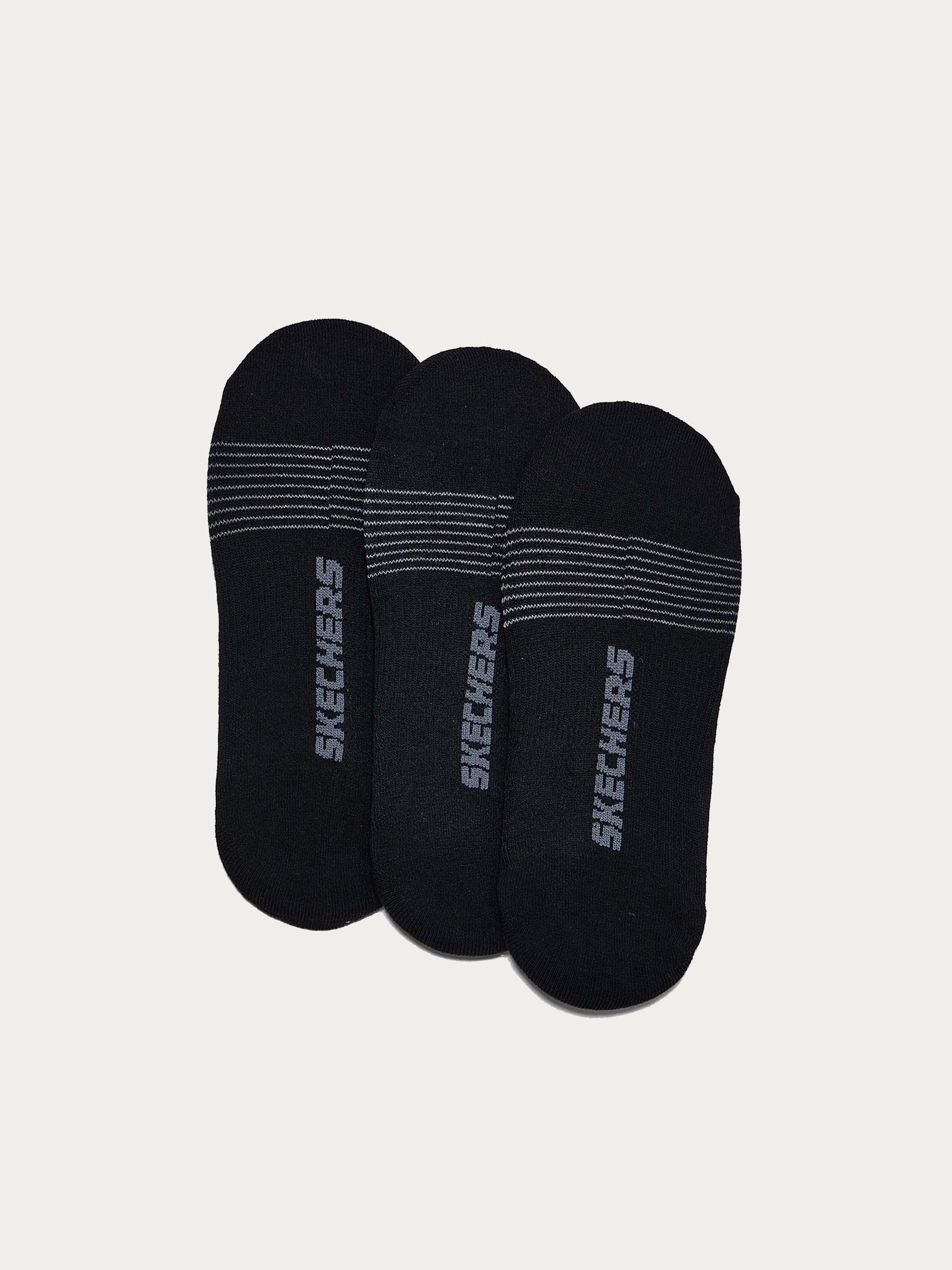 Skechers Men 3 Pack 1/2 Terry Super No Show Socks