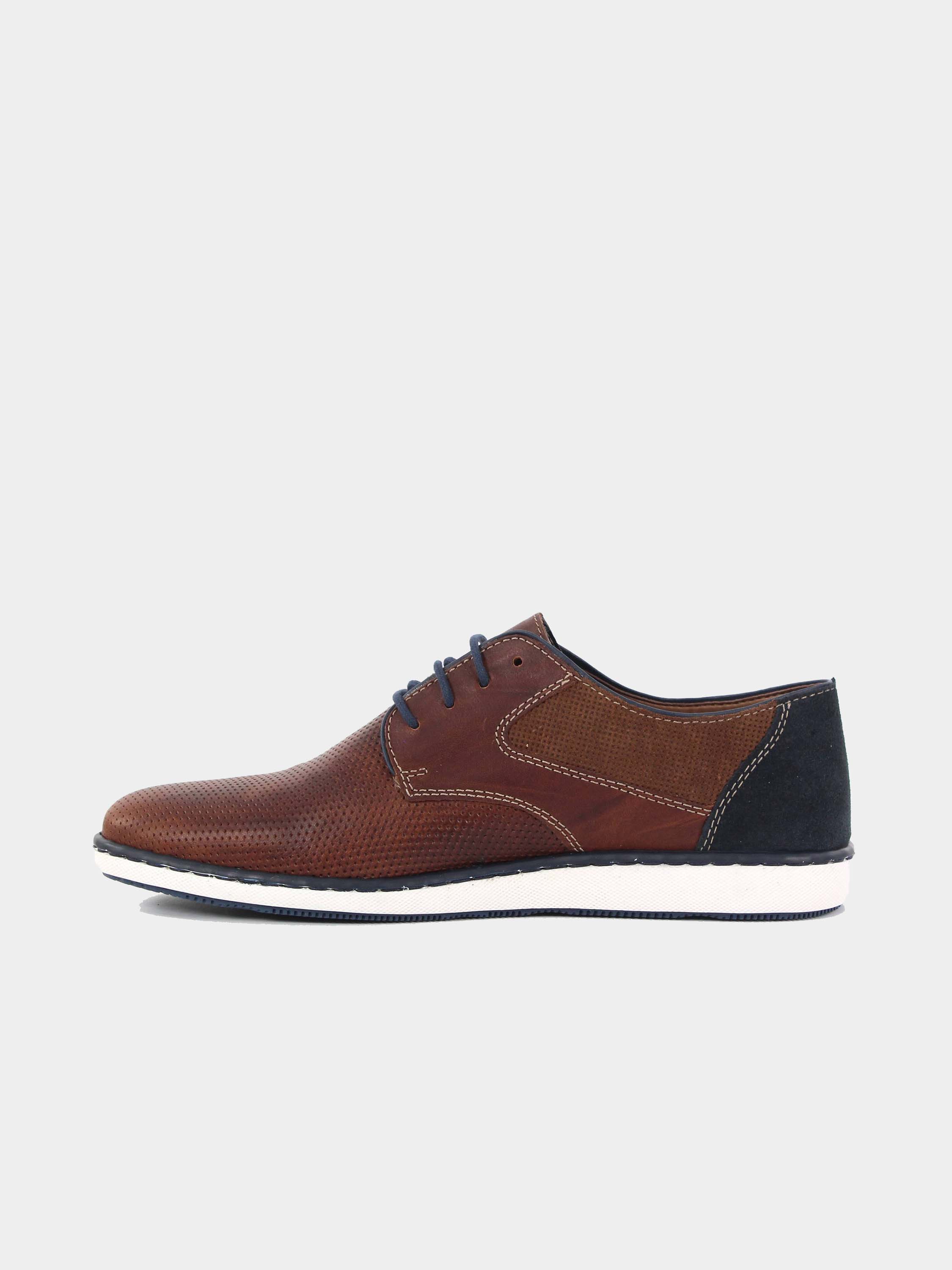 Rieker 17824 Men's Lace Up Shoes #color_Brown