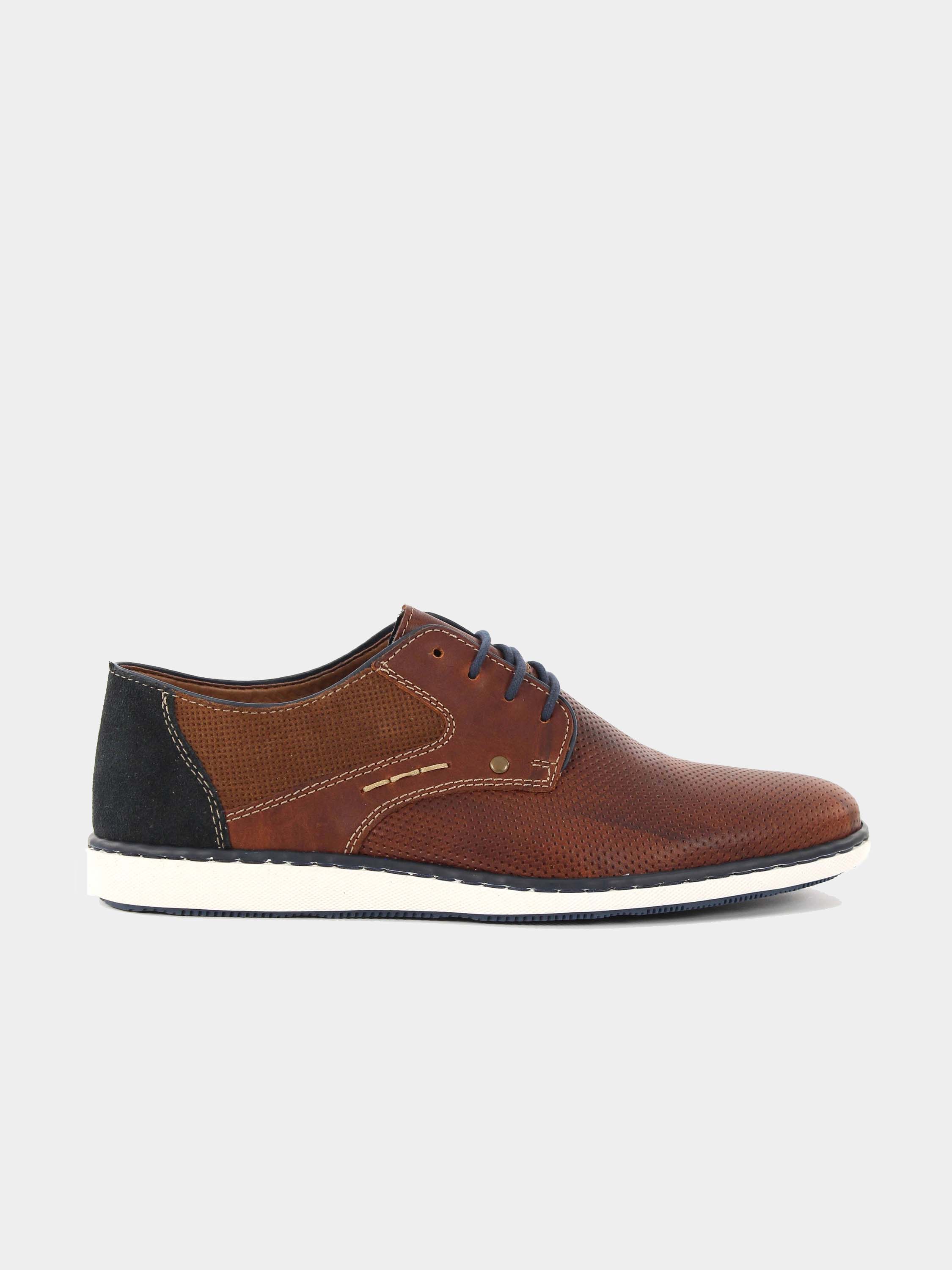 Rieker 17824 Men's Lace Up Shoes #color_Brown