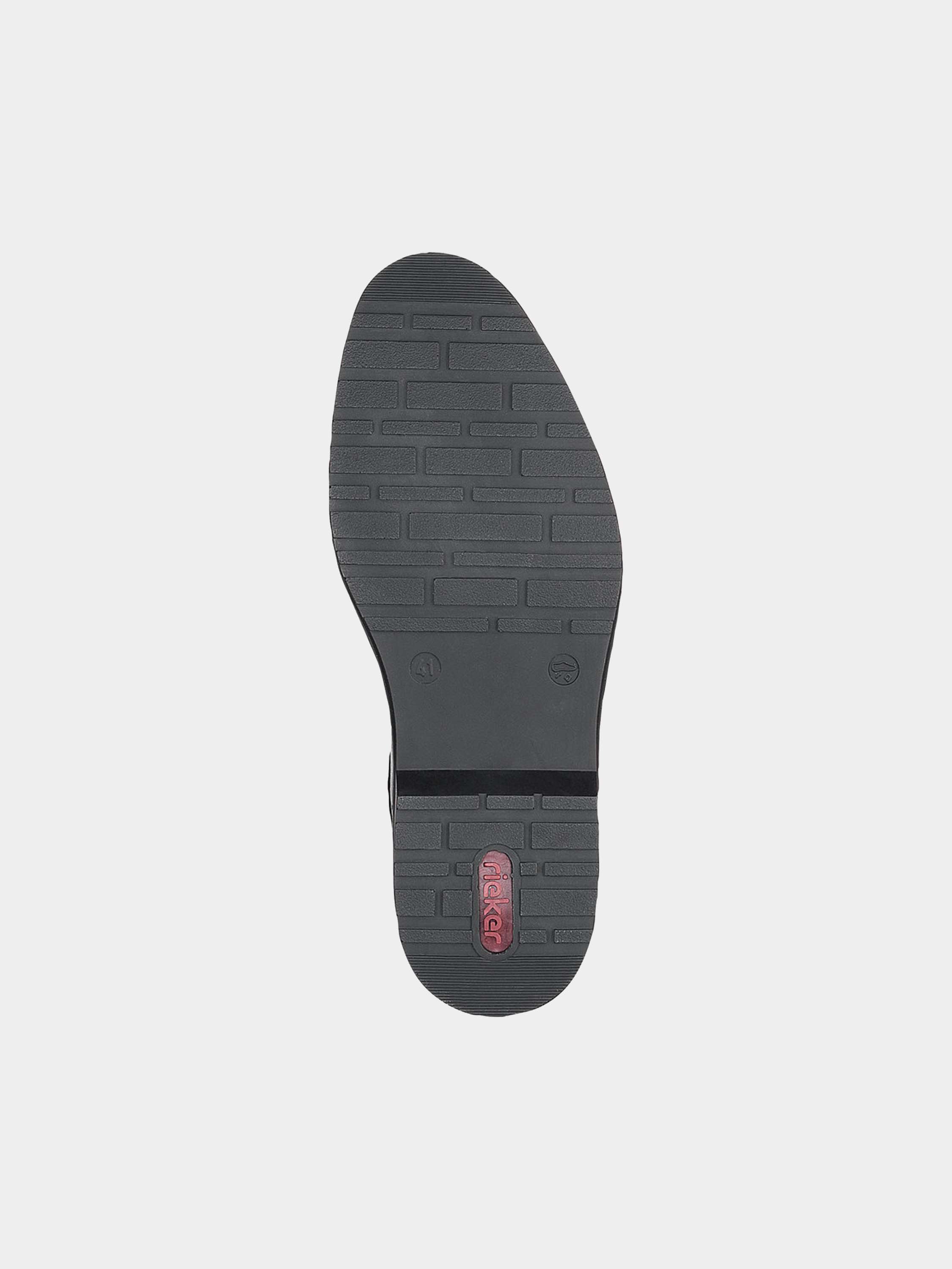Rieker 16570 Men's Velcro Strap Formal Shoes #color_Black