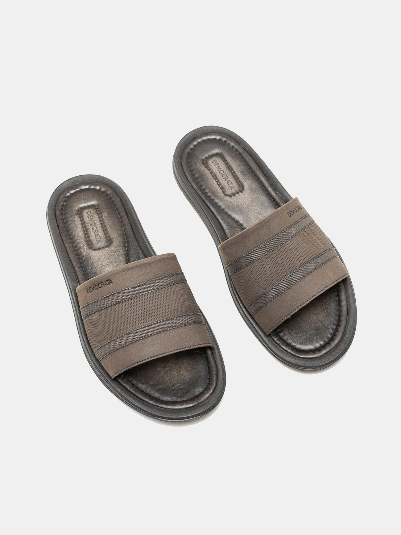 Democrata Men's Easy Groove Sandals #color_Grey