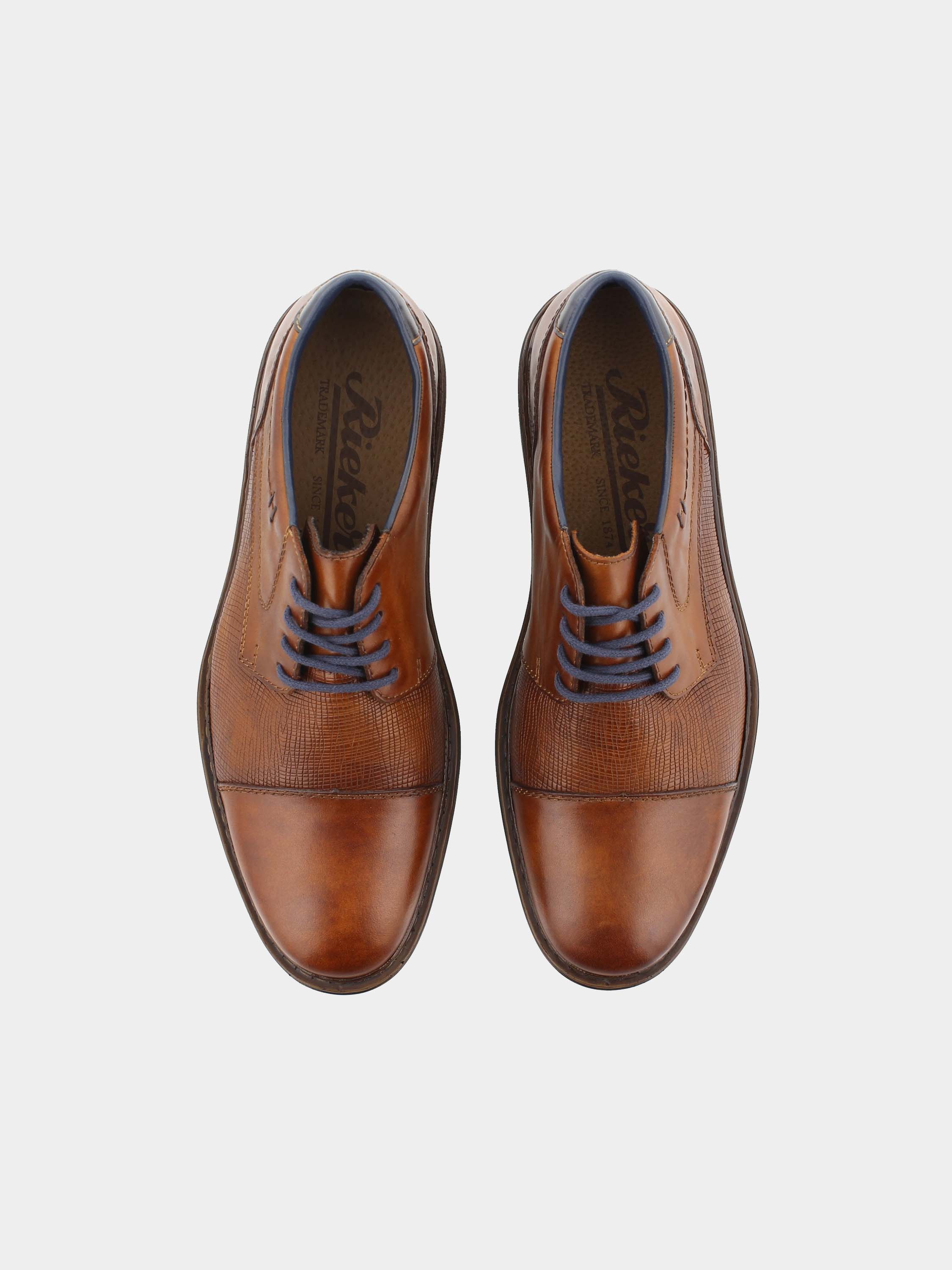 Rieker 17618 Men's Formal Shoes #color_Brown