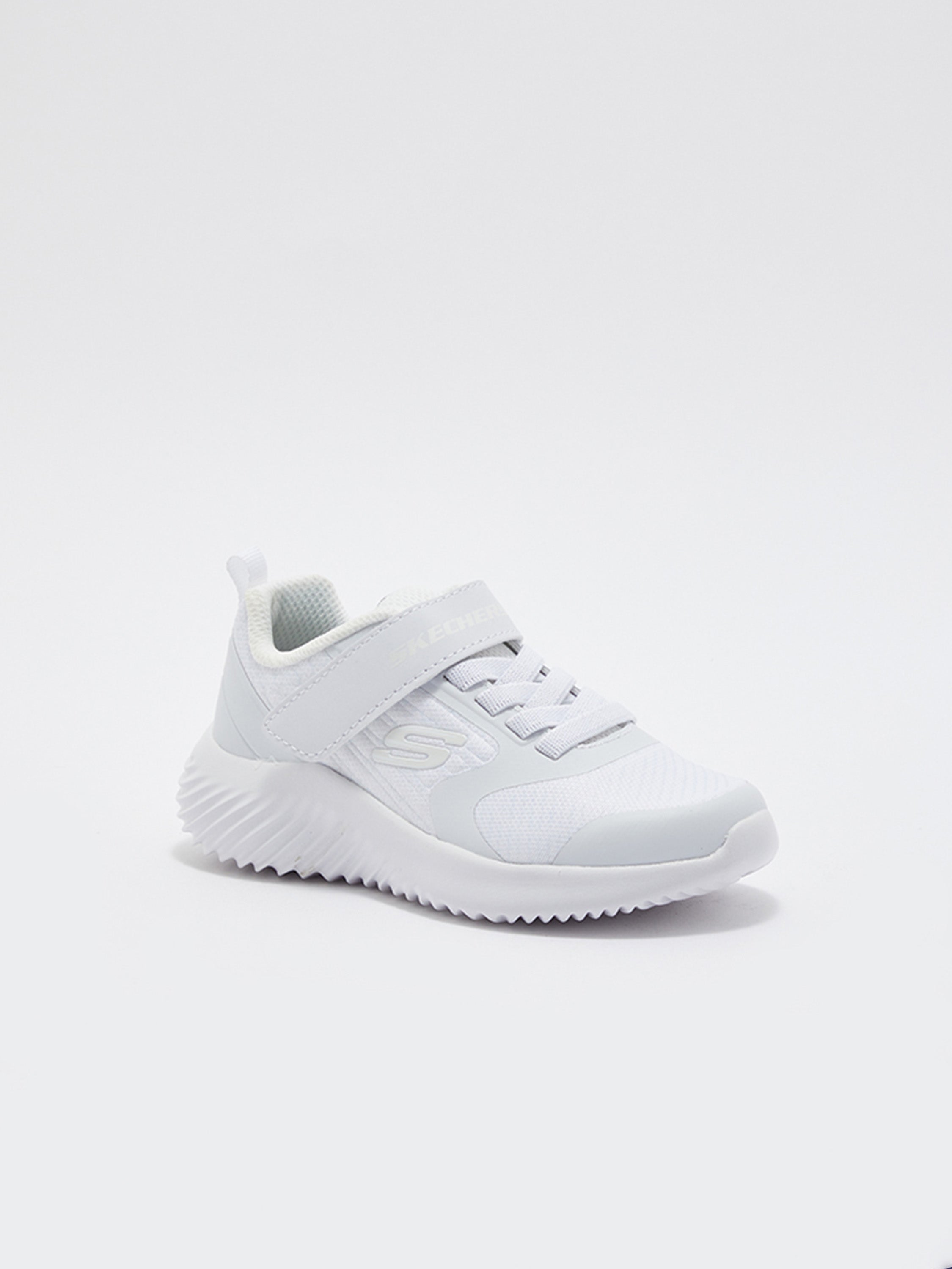 Skechers Boys Bounder - Gorven Shoes #color_White