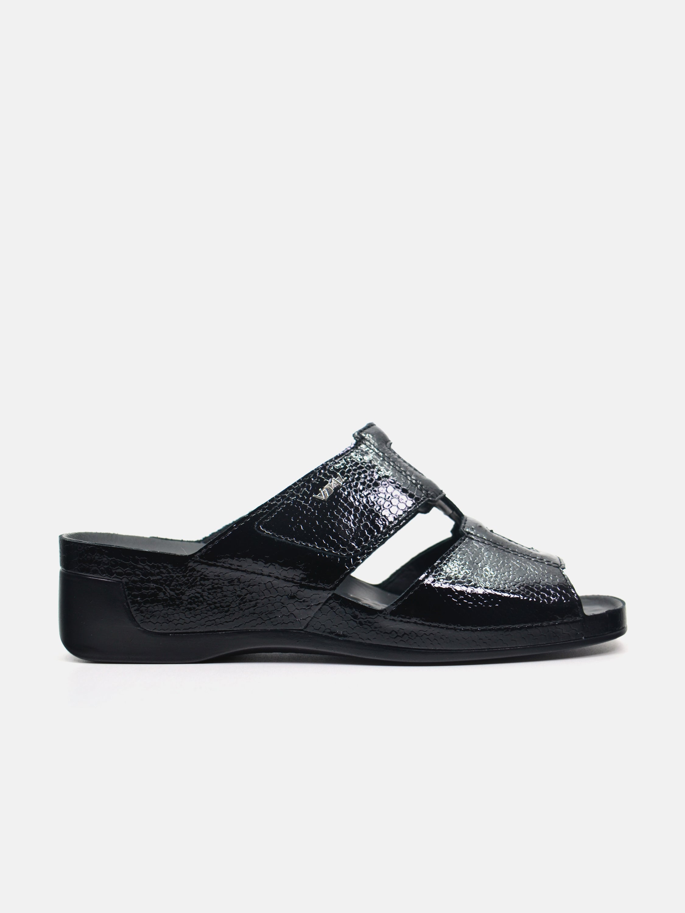 Vital 0813AS Women's Slider Sandals #color_Black