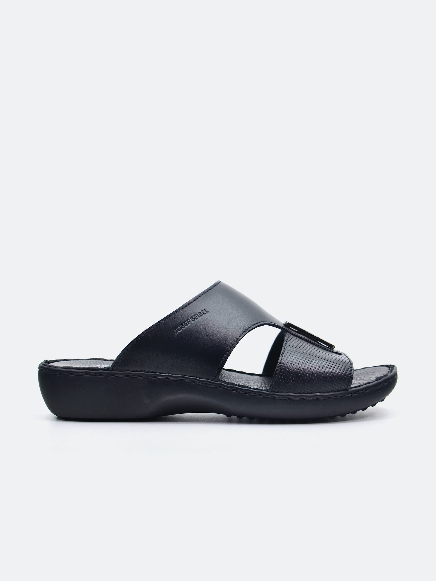 Josef Seibel Men's Slider Sandals #color_Black