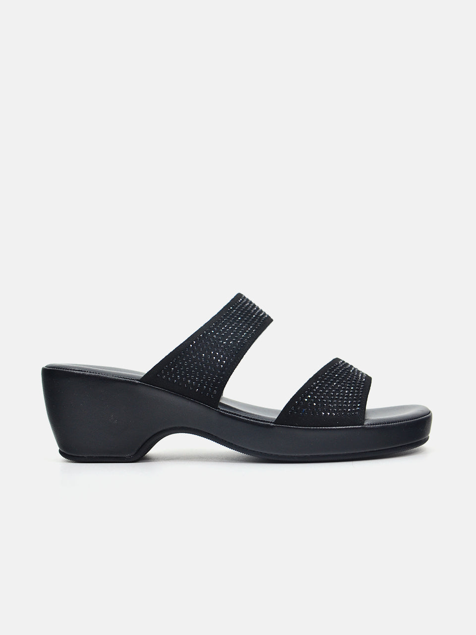 Michelle Morgan 114ZD211 Women's Heeled Sandals #color_Black