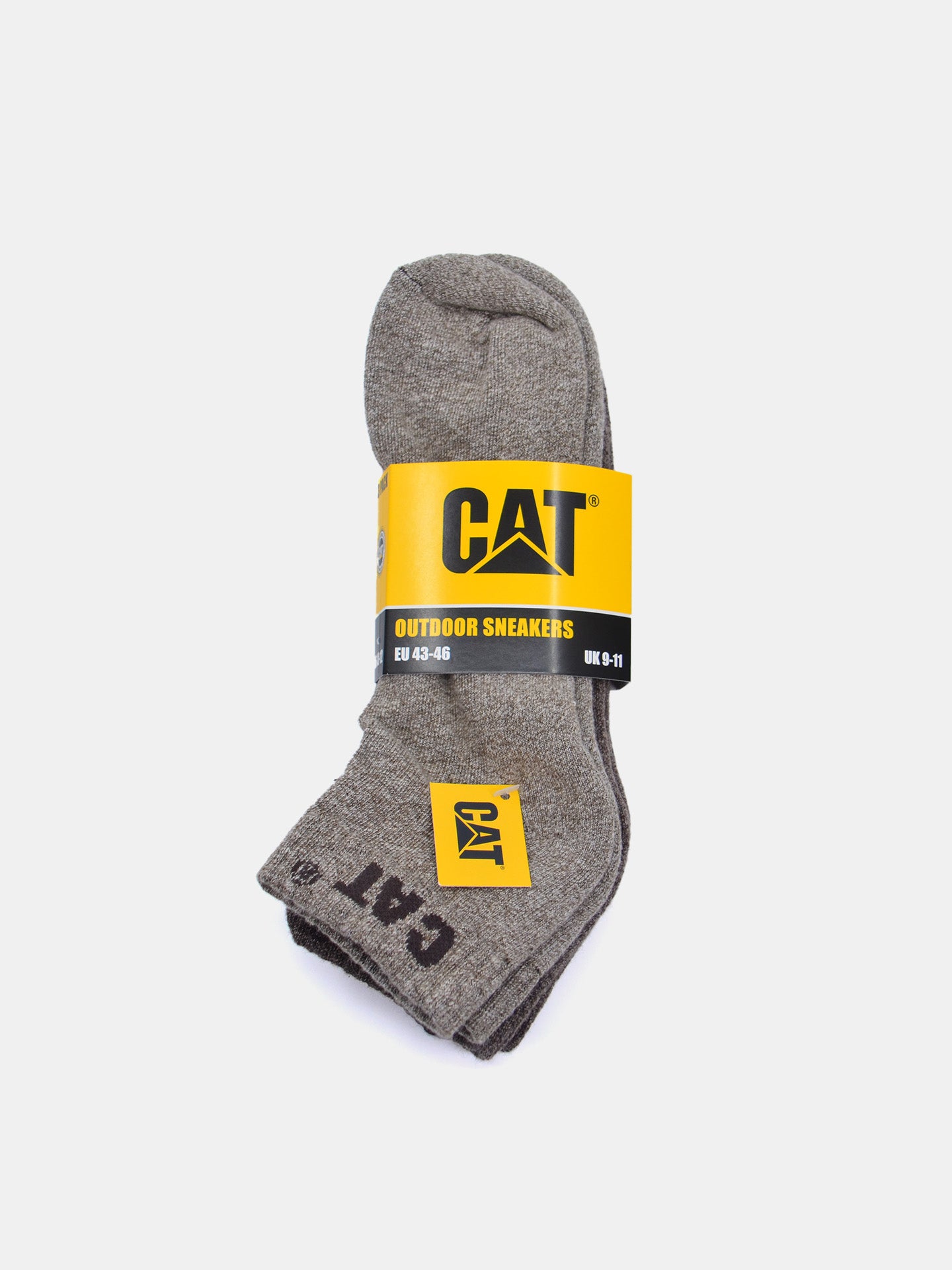 Caterpillar Men Outdoor Sneaker Socks (3 Pack) #color_Brown
