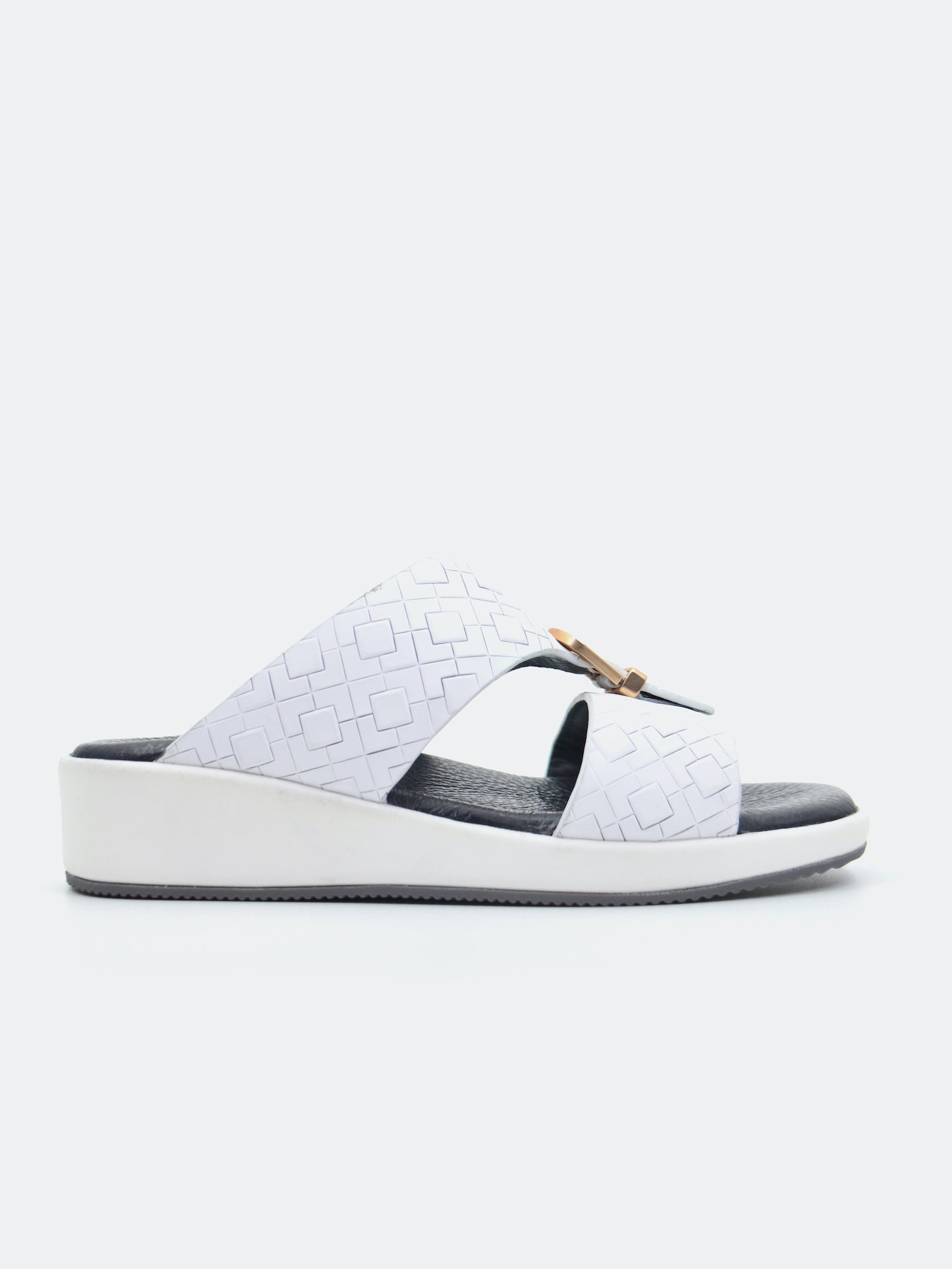 Barjeel Uno SP1-030 Boys Arabic Sandals #color_White