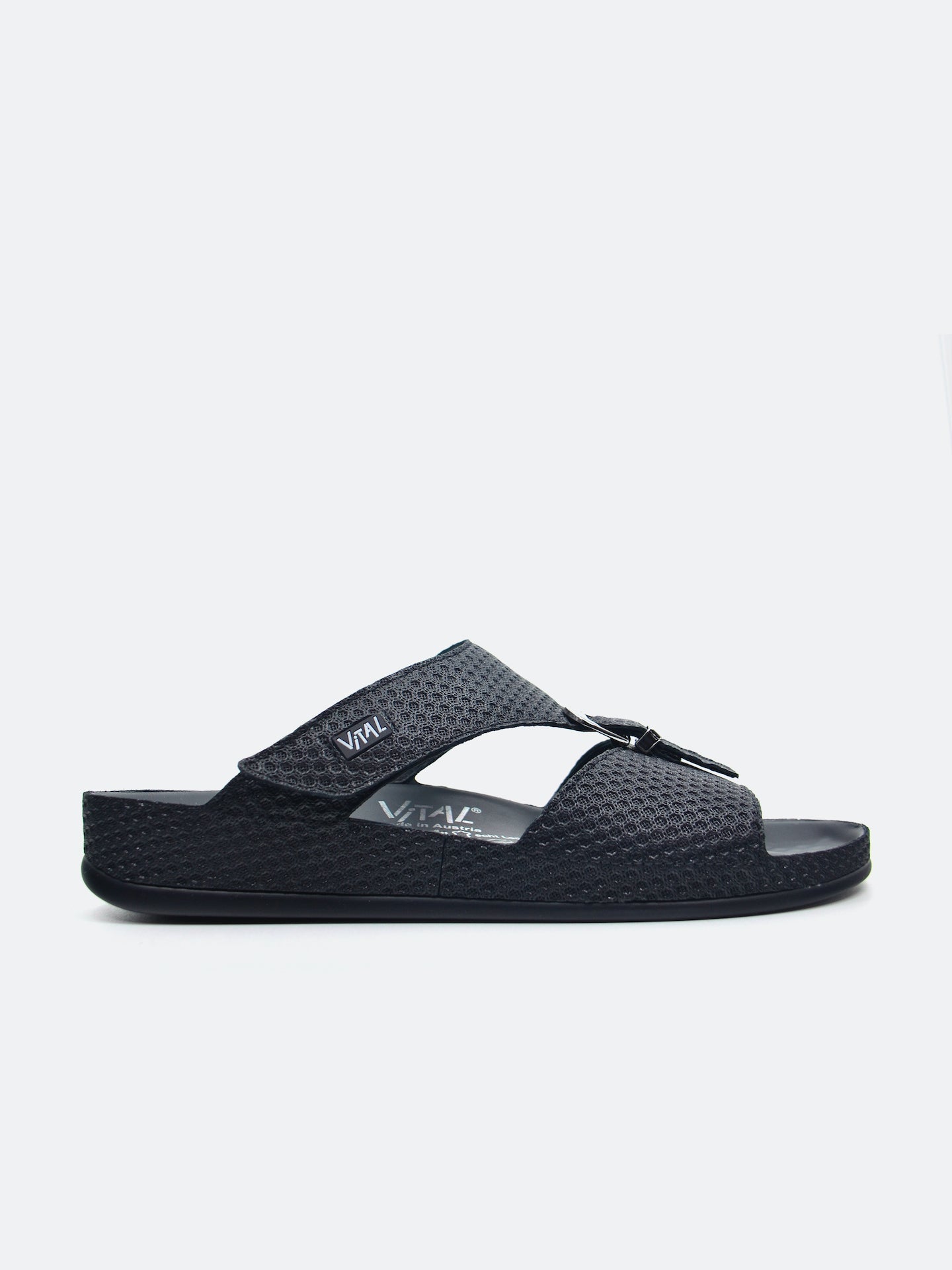 Vital Men's Slider Sandals #color_Black