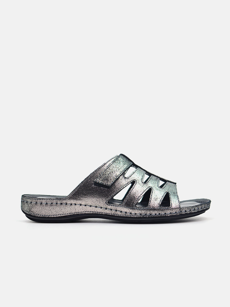 Michelle Morgan MM-202 Women's Slider Sandals #color_Grey