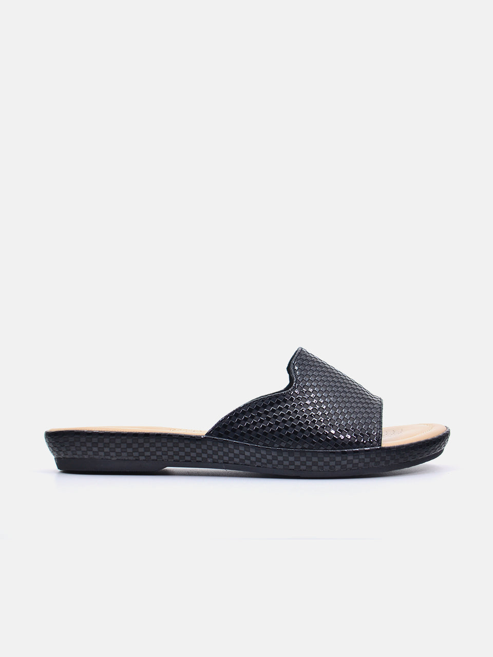 Michelle Morgan 114RC671 Women's Flat Sandals #color_Black