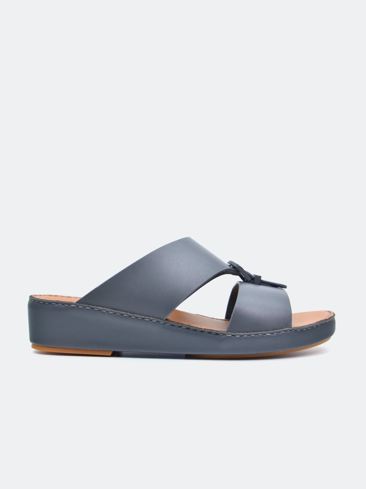 Barjeel Uno SP1-021 Men's Arabic Sandals #color_Grey