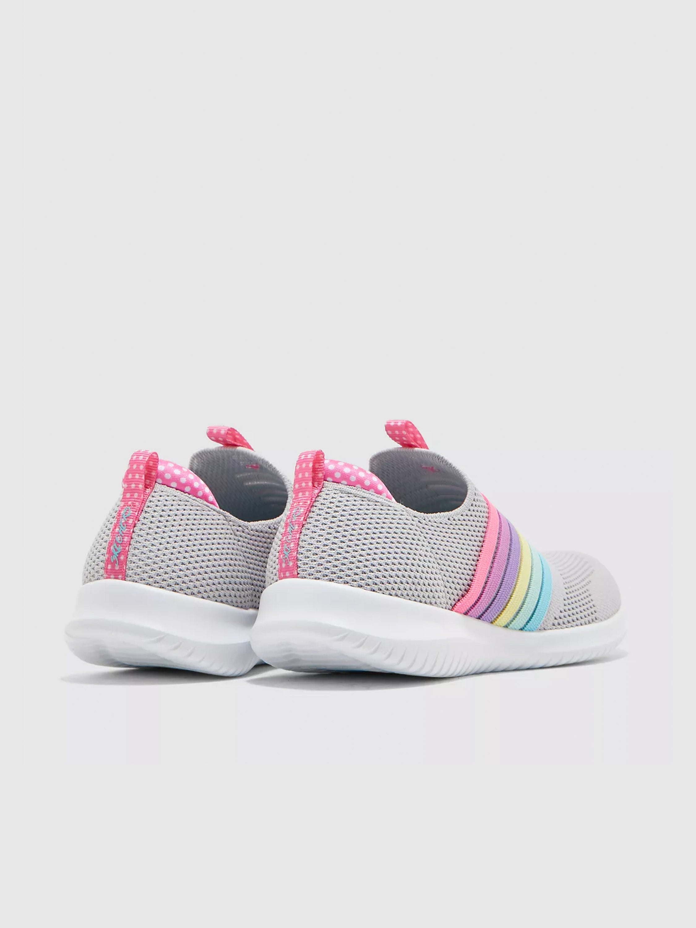 Skechers Girls Ultra Flex - Brightful Day Shoes #color_Grey