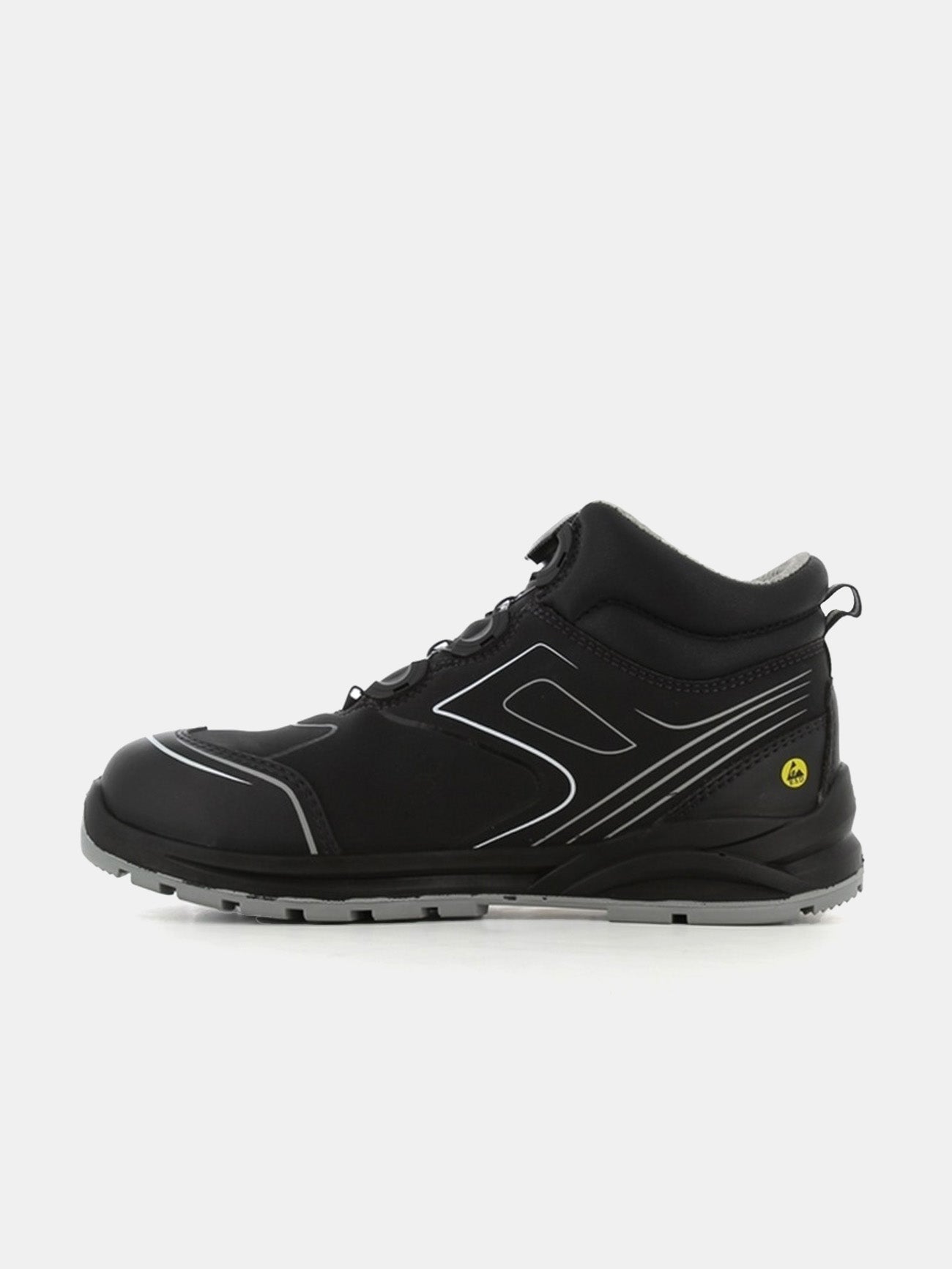 Safety Jogger Men's Cador S1P Mid S1 P SR ESD FO Safety Shoes #color_Black