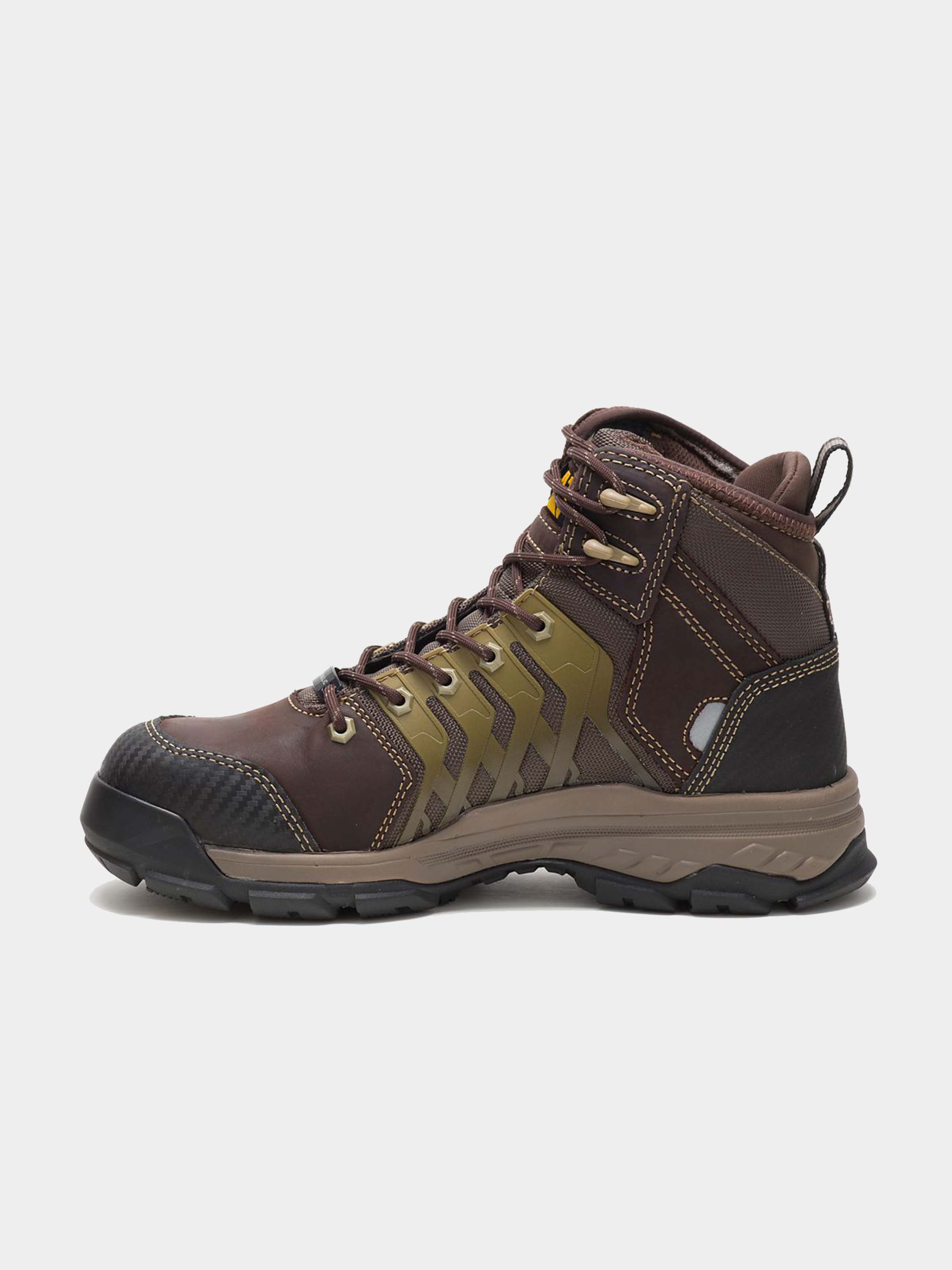 Caterpillar Induction 6" Composite Toe Hiker Boots #color_Brown