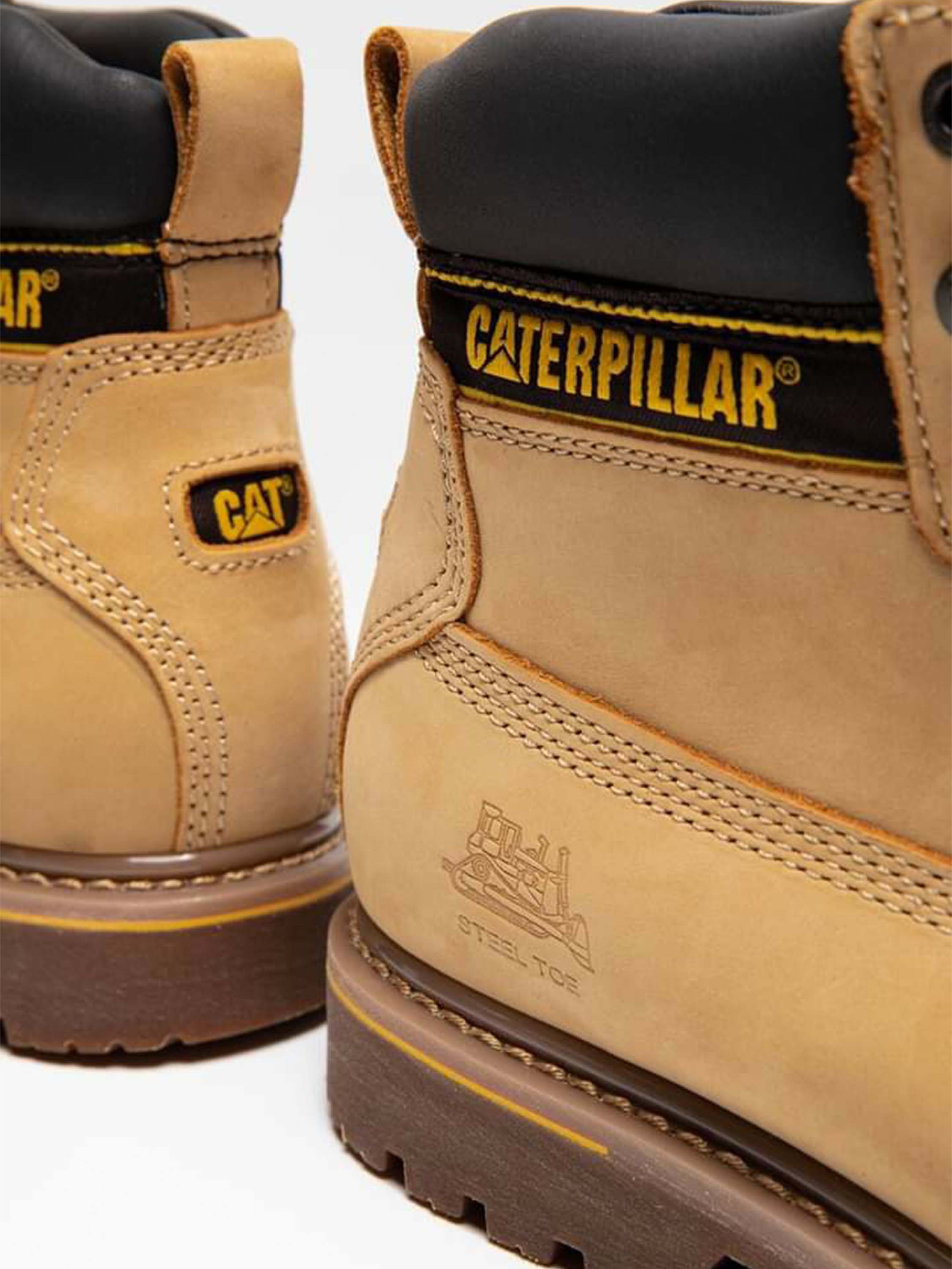 Caterpillar Men's Holton Steel Toe S3 HRO SRC Work Boot #color_Yellow