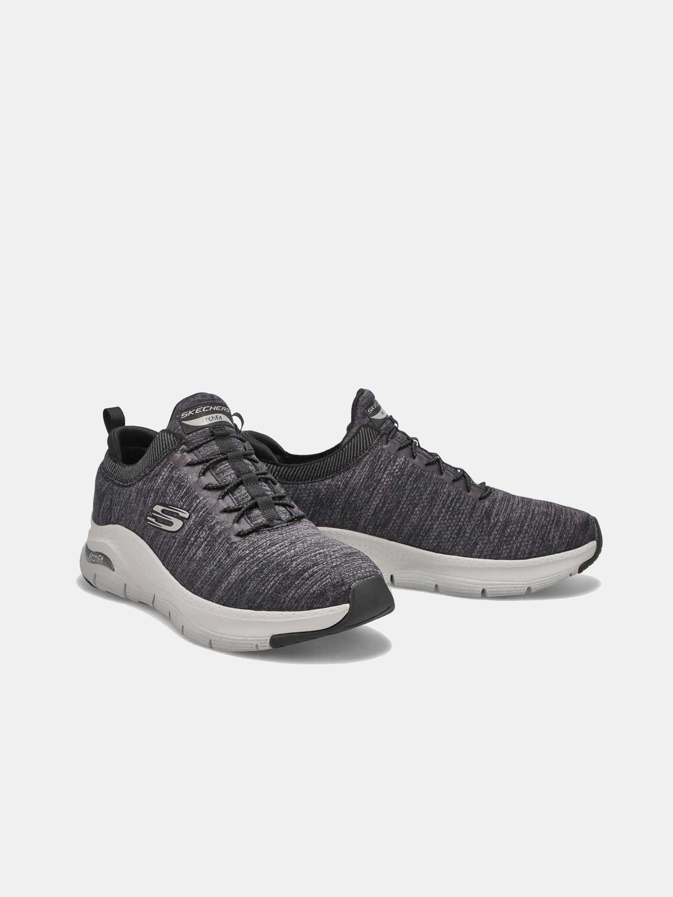 Skechers Men's Arch Fit - Waveport Trainers #color_Grey