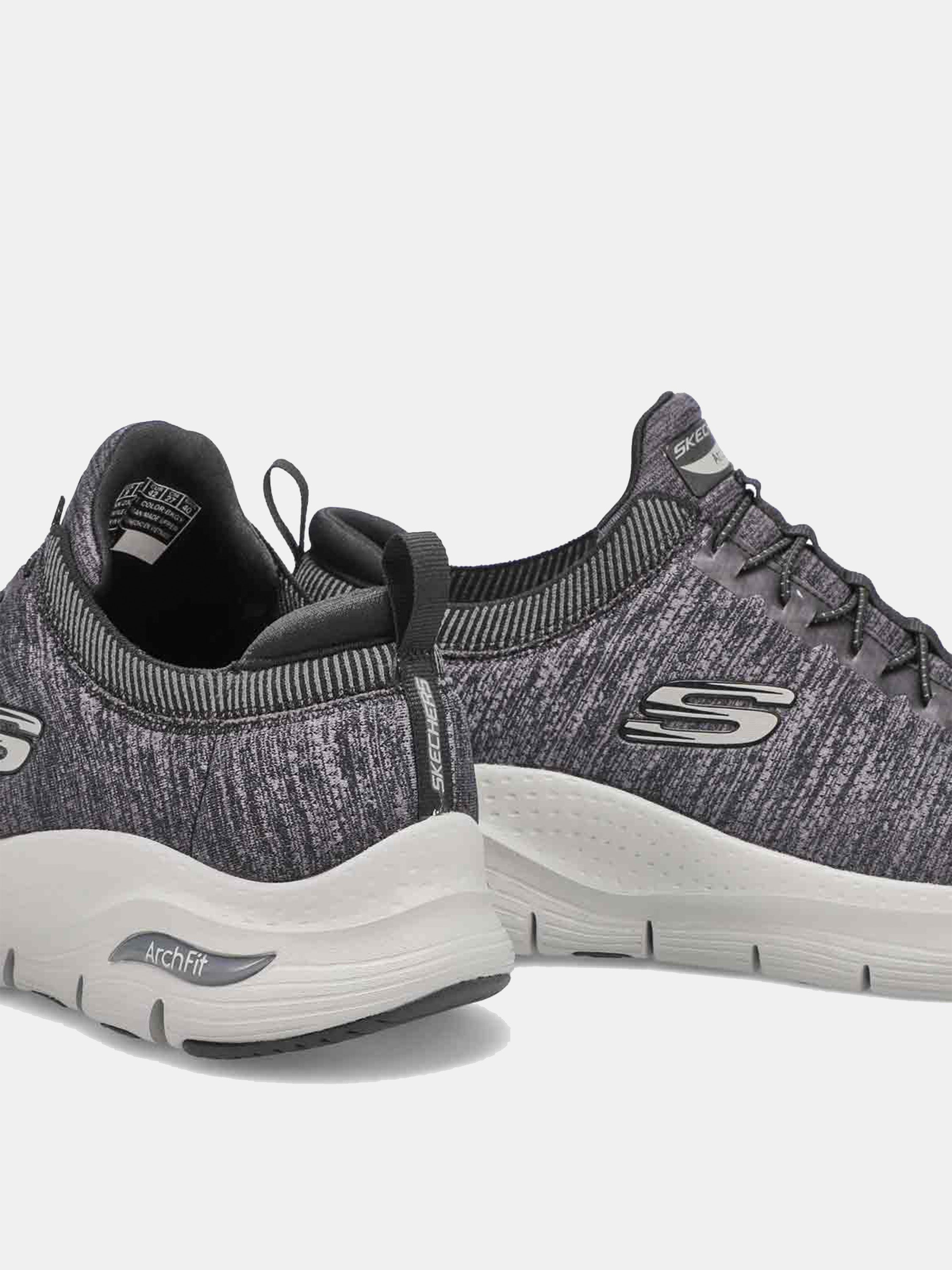 Skechers Men's Arch Fit - Waveport Trainers #color_Grey