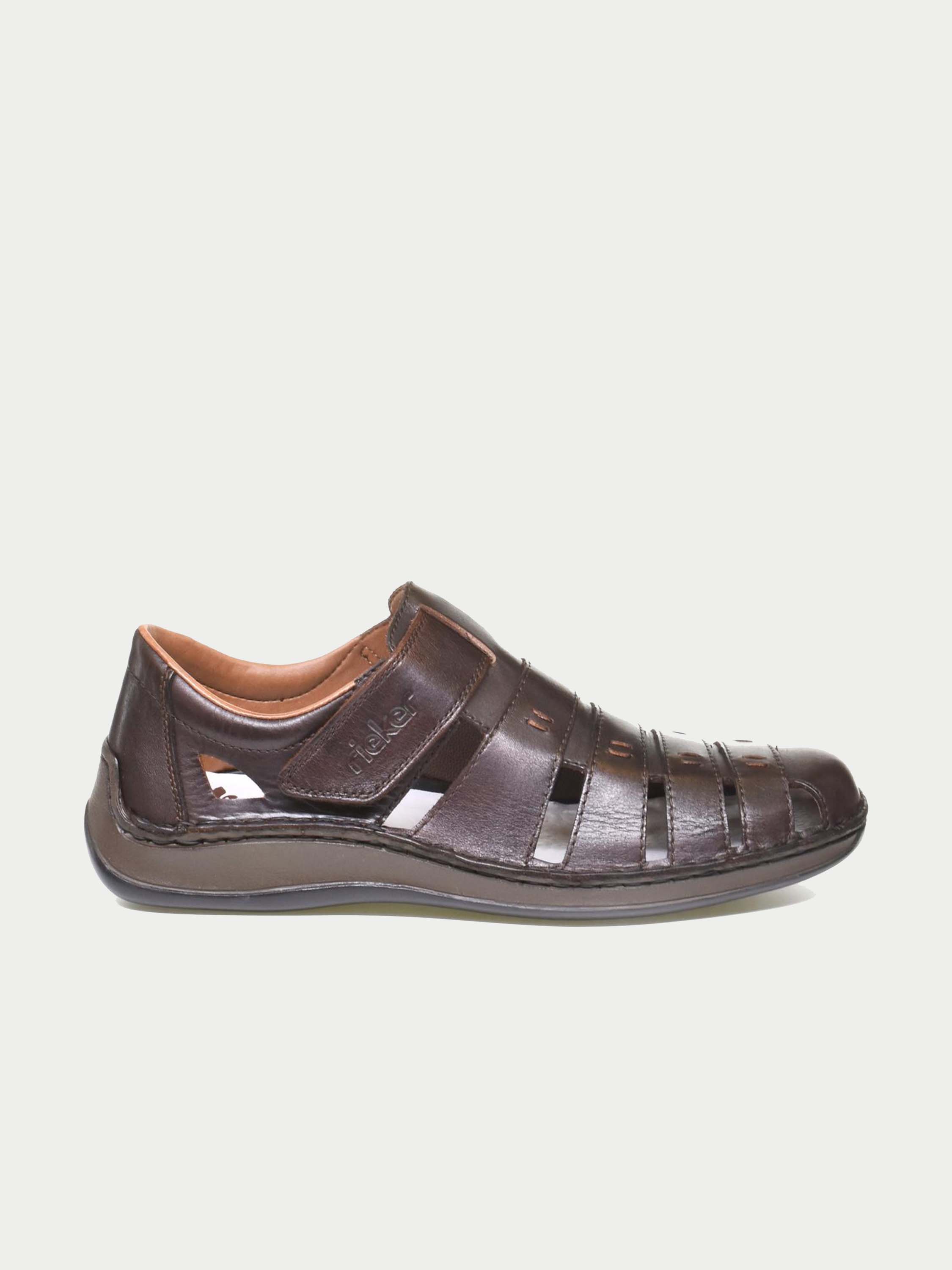 Rieker 05279 Men's Hook & Loop Shoes #color_Brown