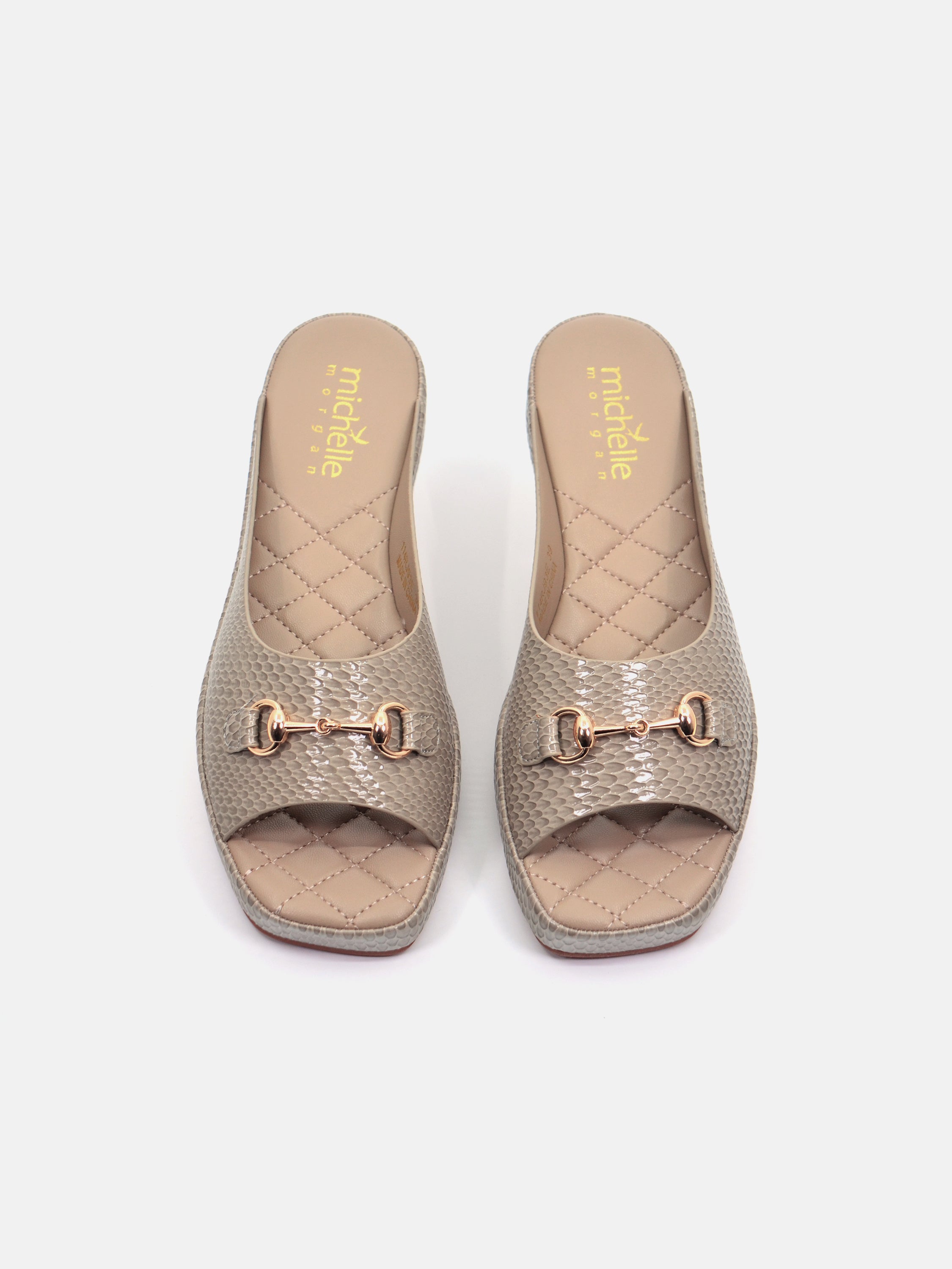 Michelle Morgan 114RJ93E Women's Flat Sandals #color_Beige