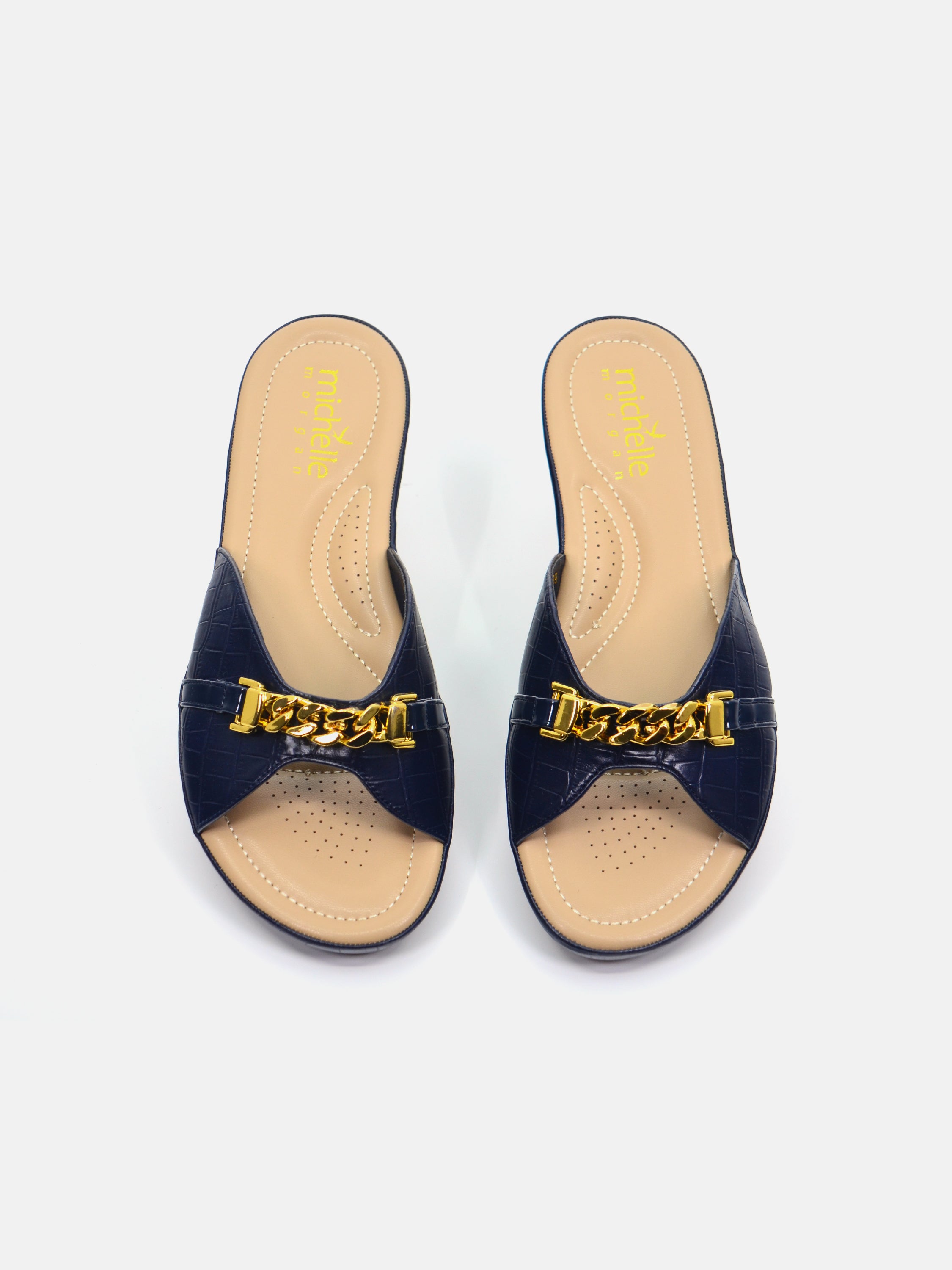 Michelle Morgan 114RC675 Women's Flat Sandals #color_Blue
